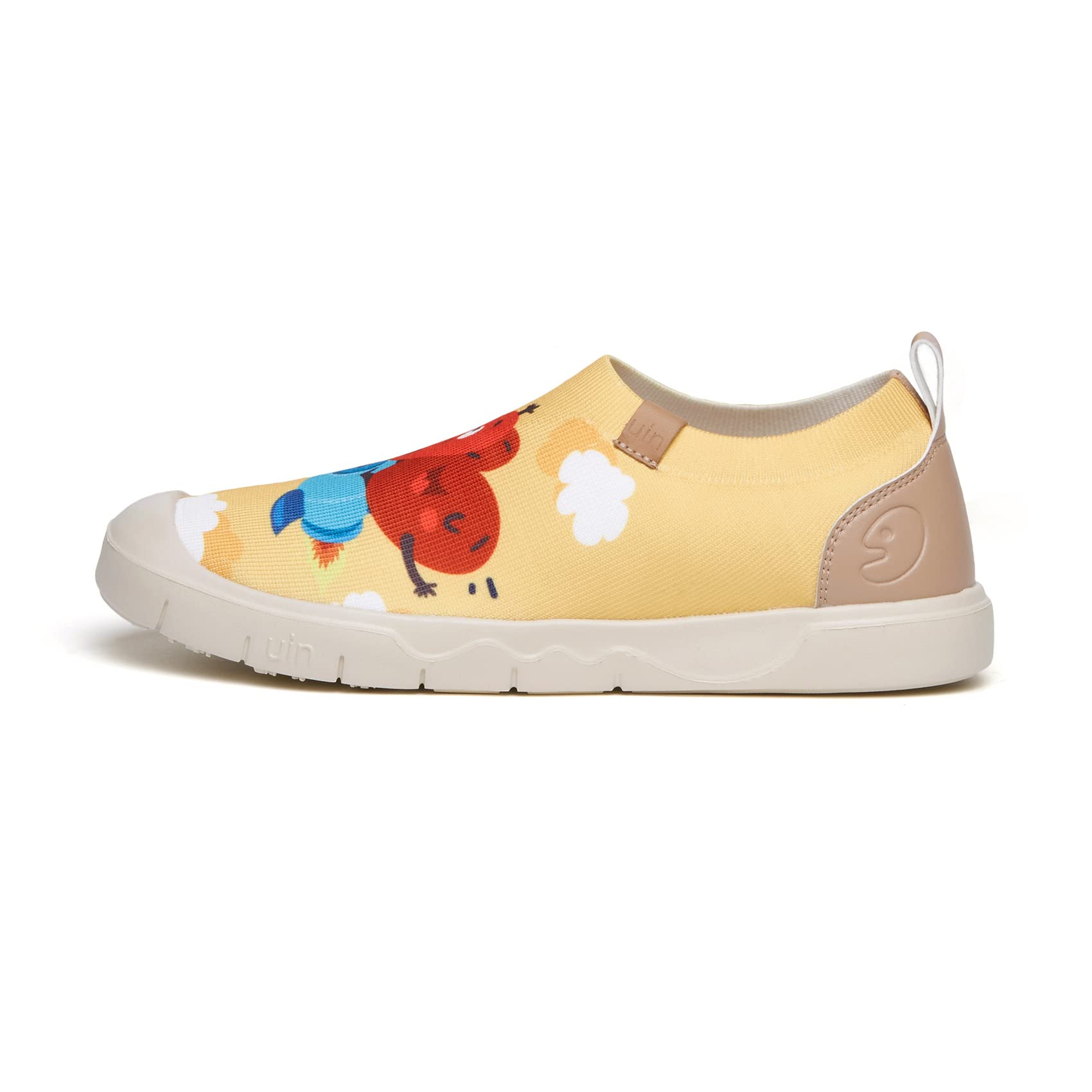 UIN Women's Fashion Sneakers - Lightweight Walking Shoes, Slip On Loafers with Artistic Paint Design, Comfortable Casual Shoes for Travel, Work & Everyday Wear