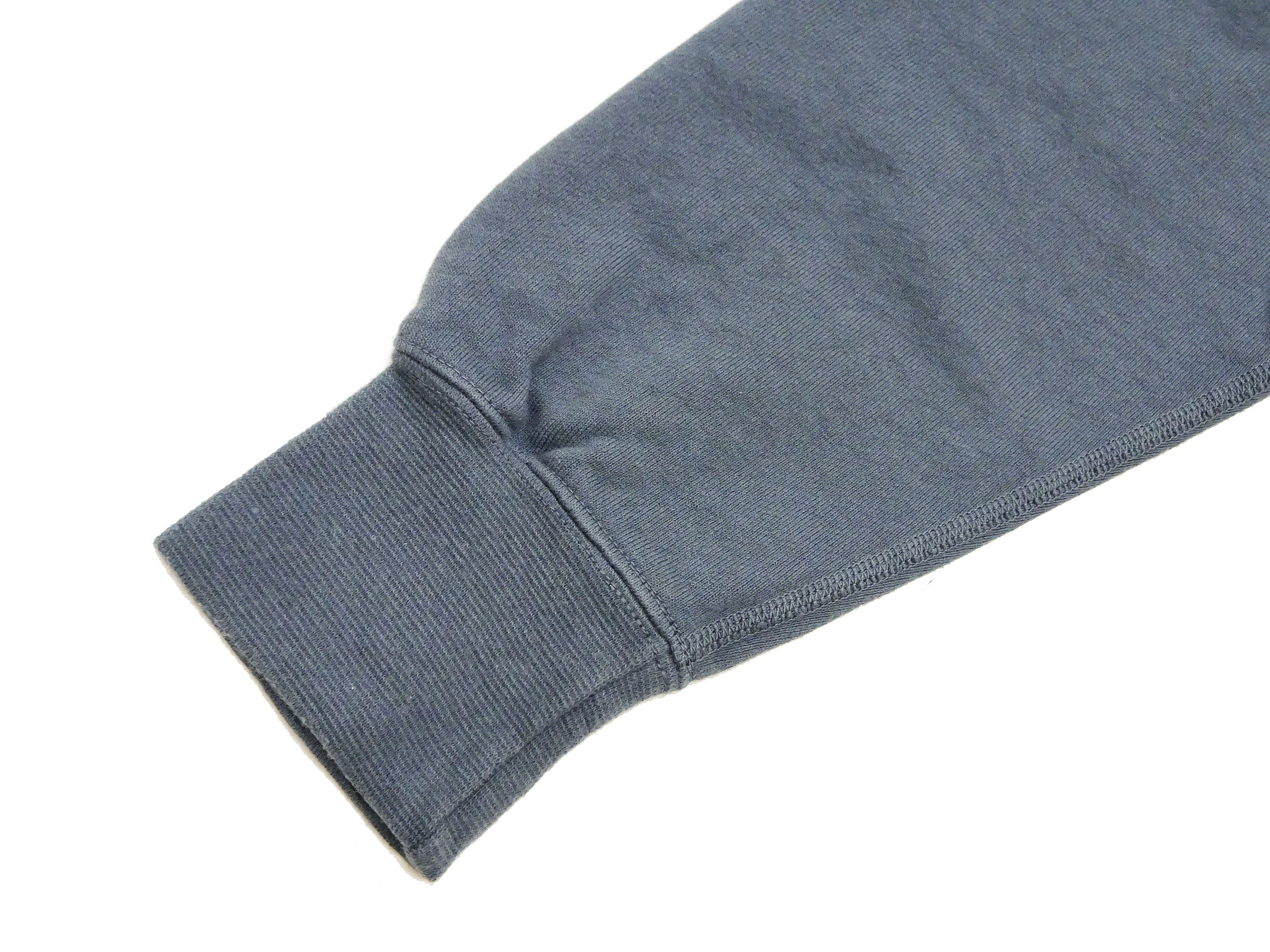 TOYS McCOY Men's Lightweight French Terry Sweatshirt - Solid Color Garment Dyed Casual Pullover (TMC2461-121 Faded Blue) for Everyday Wear & Street Style Fashion