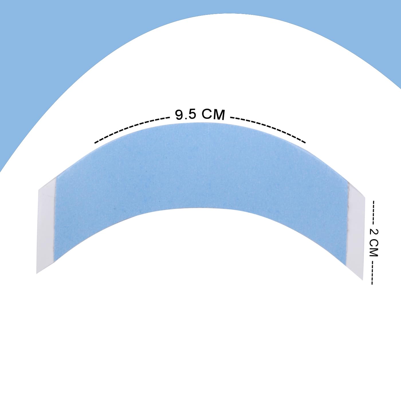 KAVIN Front Lace Tape - Double Sided Blue Liner Toupee Tape for Hair Wigs & Hair Pieces (36 Strips) - Secure & Comfortable Hold for Daily Wear & Cosplay
