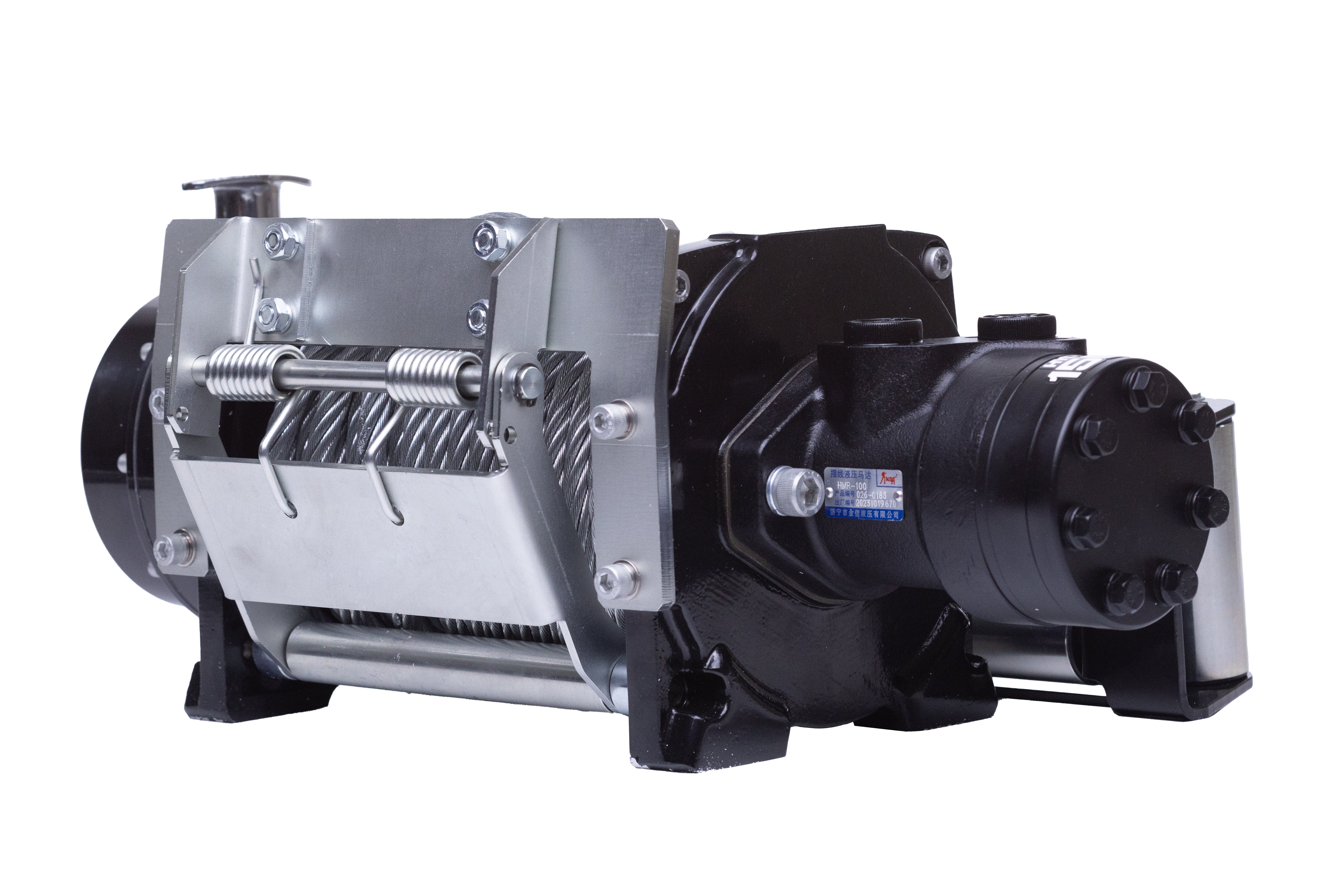 DK2 15000NH 15,000 lbs Hydraulic Winch with Steel Cable - Heavy Duty Off-Road Recovery, Towing & Industrial Use