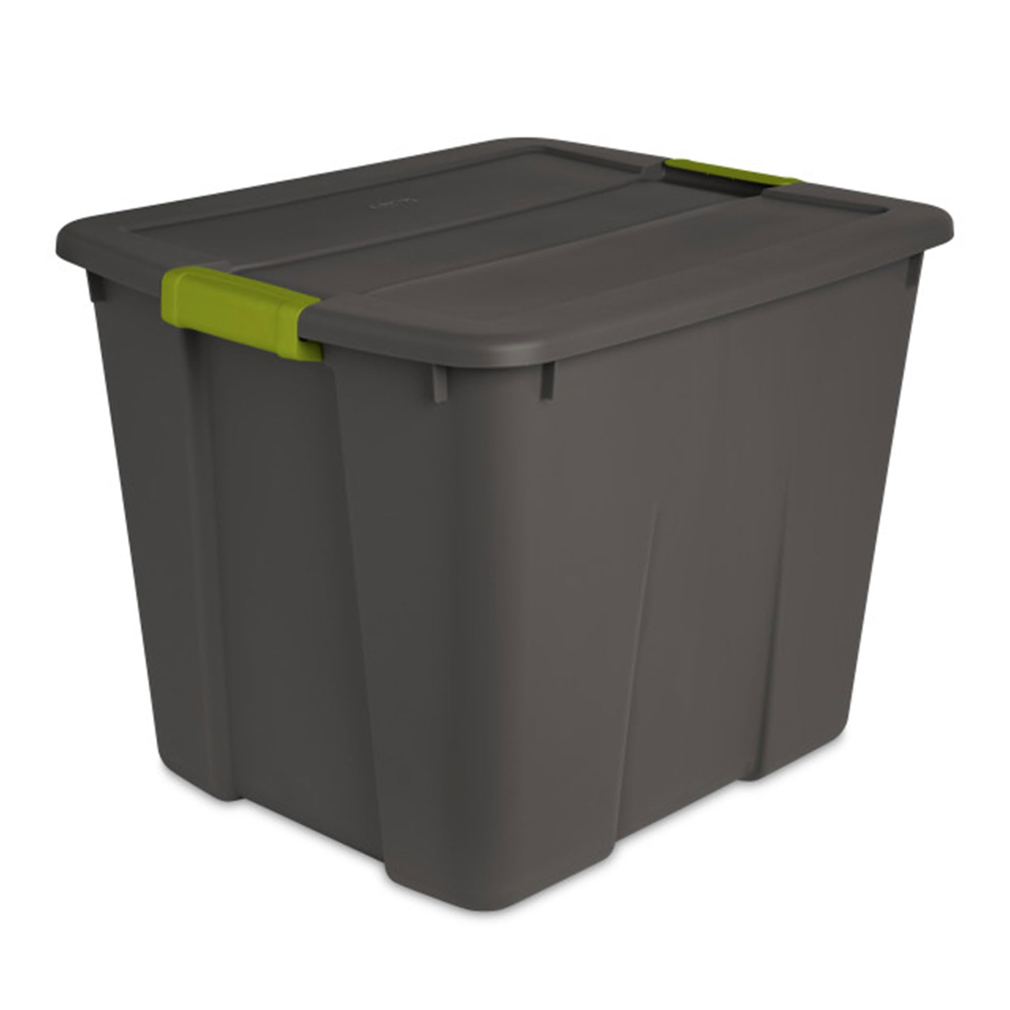 Sterilite 20 Gallon Stackable Plastic Storage Bins with Latching Lids - 12 Pack Gray Totes for Home, Garage, Office & Closet Organization - Perfect for Seasonal Decor, Toys, Clothes & Household Items Storage