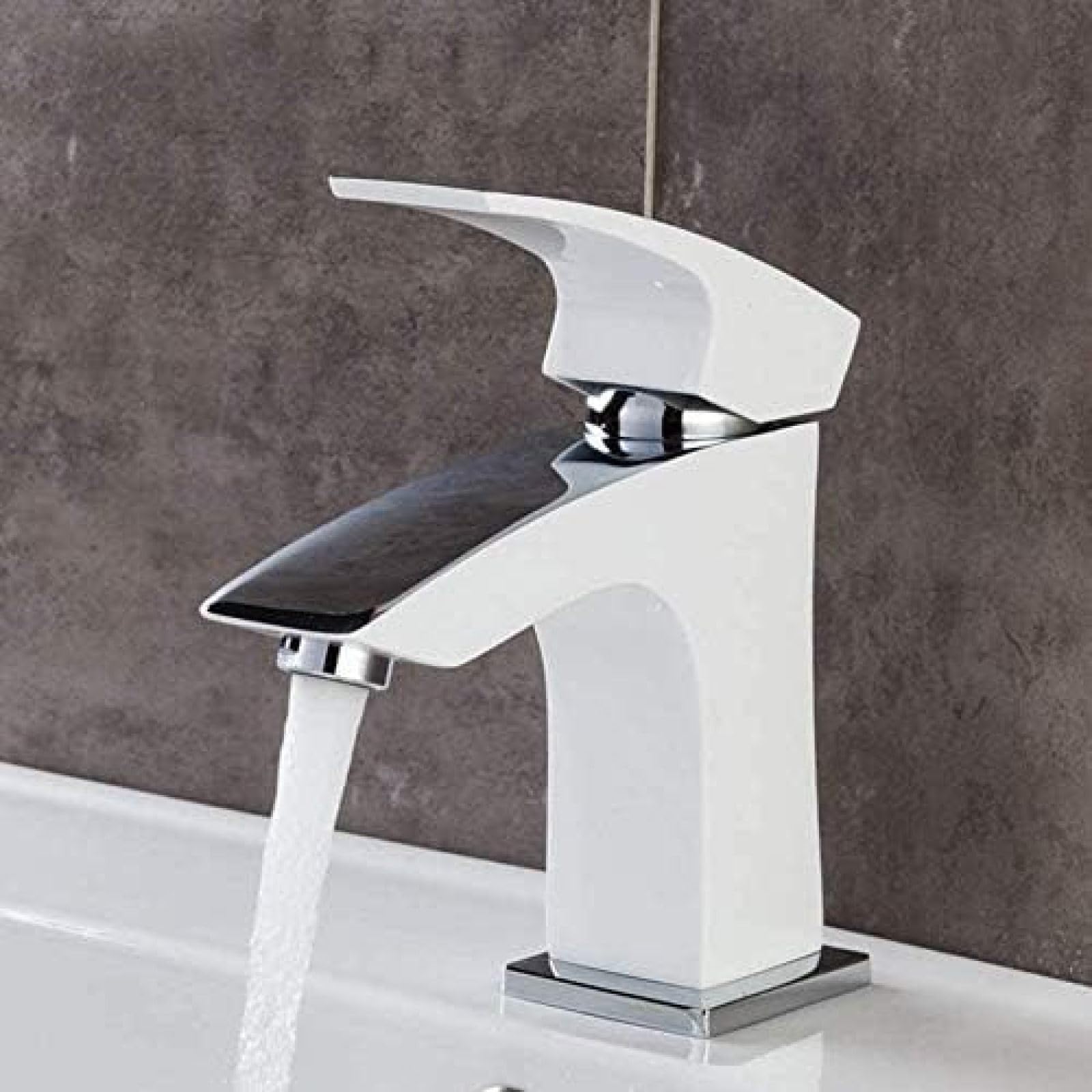 CRJUS Premium Kitchen Faucet with Pull Down Sprayer - Modern Waterfall Basin Mixer Tap for Bathroom & Kitchen Sink - High Arc Design for Easy Washing, Dish Cleaning & Food Prep