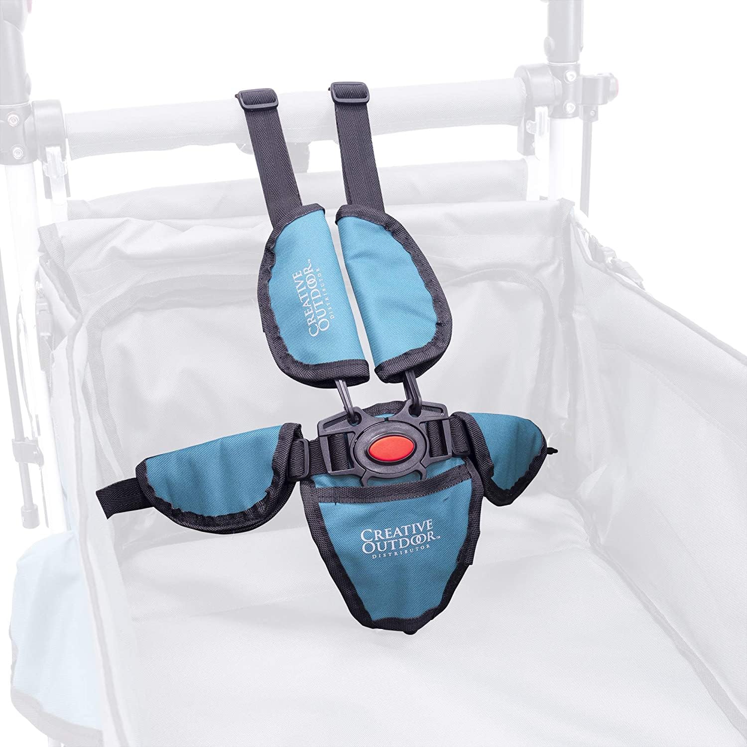 Best Collapsible Outdoor Wagon for Kids - Push Pull Stroller with Canopy for Beach, Park & Garden - Lightweight Folding Cart (Teal & Grey) - Perfect for Picnics, Camping & Outdoor Adventures