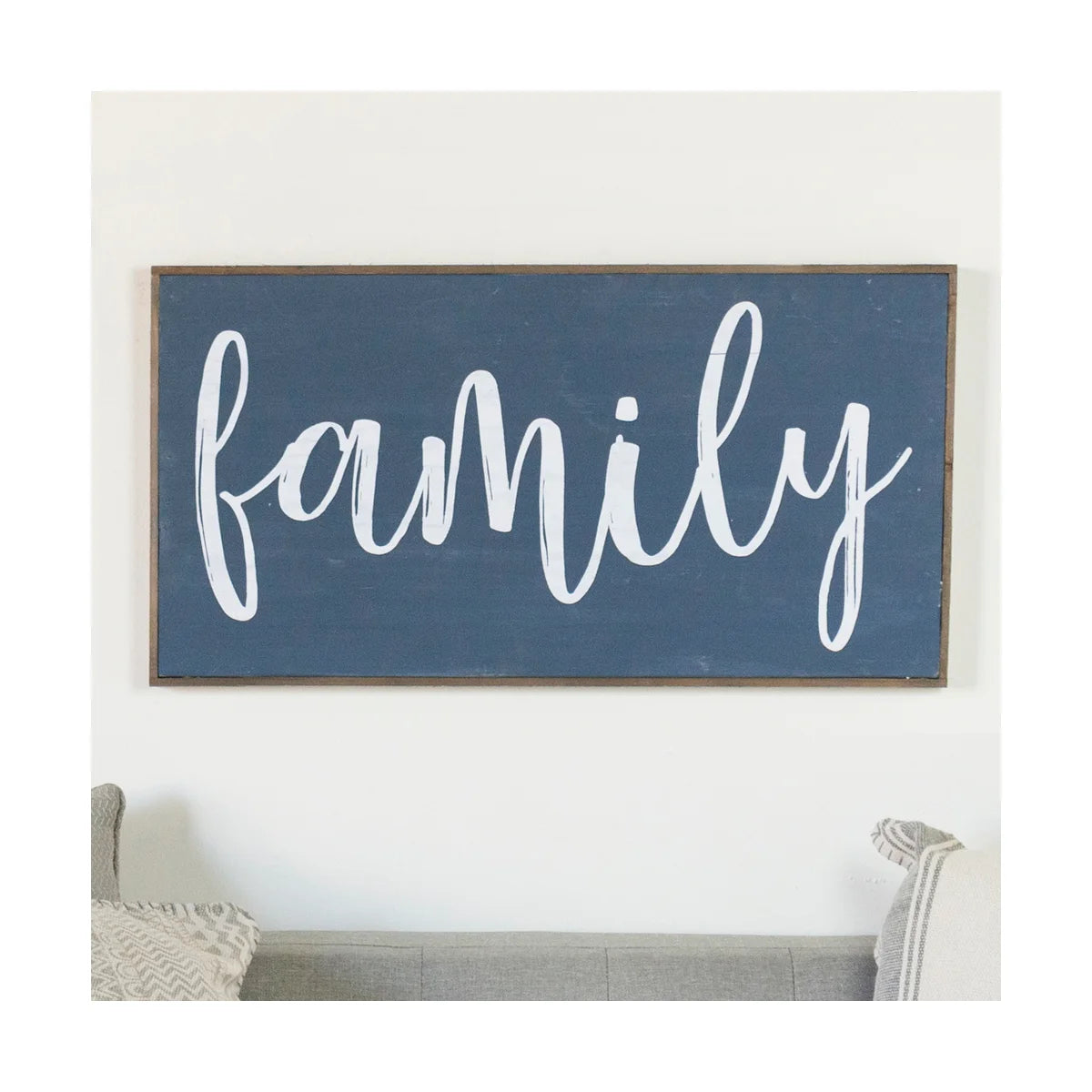 Personalized Family Wood Sign - Custom Home Decor for Living Room, Bedroom, or Wedding Gift - Handmade Rustic Wall Art (2 Available)