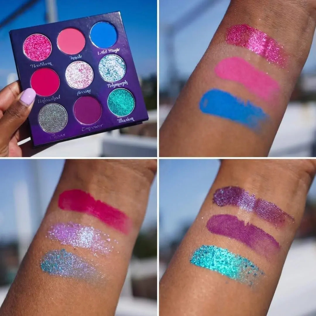 Sorcerer Eyeshadow Palette - 12 Highly Pigmented Matte & Shimmer Shades for Professional Makeup | Perfect for Day to Night Looks, Parties, and Special Occasions