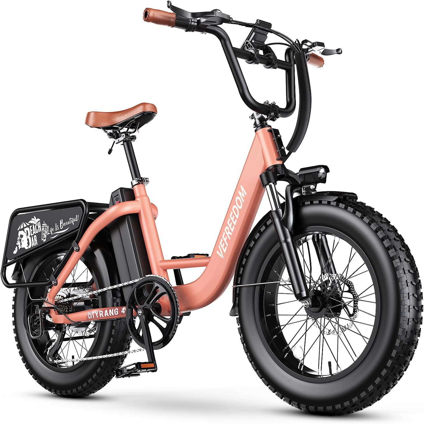 1500W Peak Electric Bike for Adults - 48V 20Ah Removable Battery, 70 Miles Range & 30MPH Speed, 20