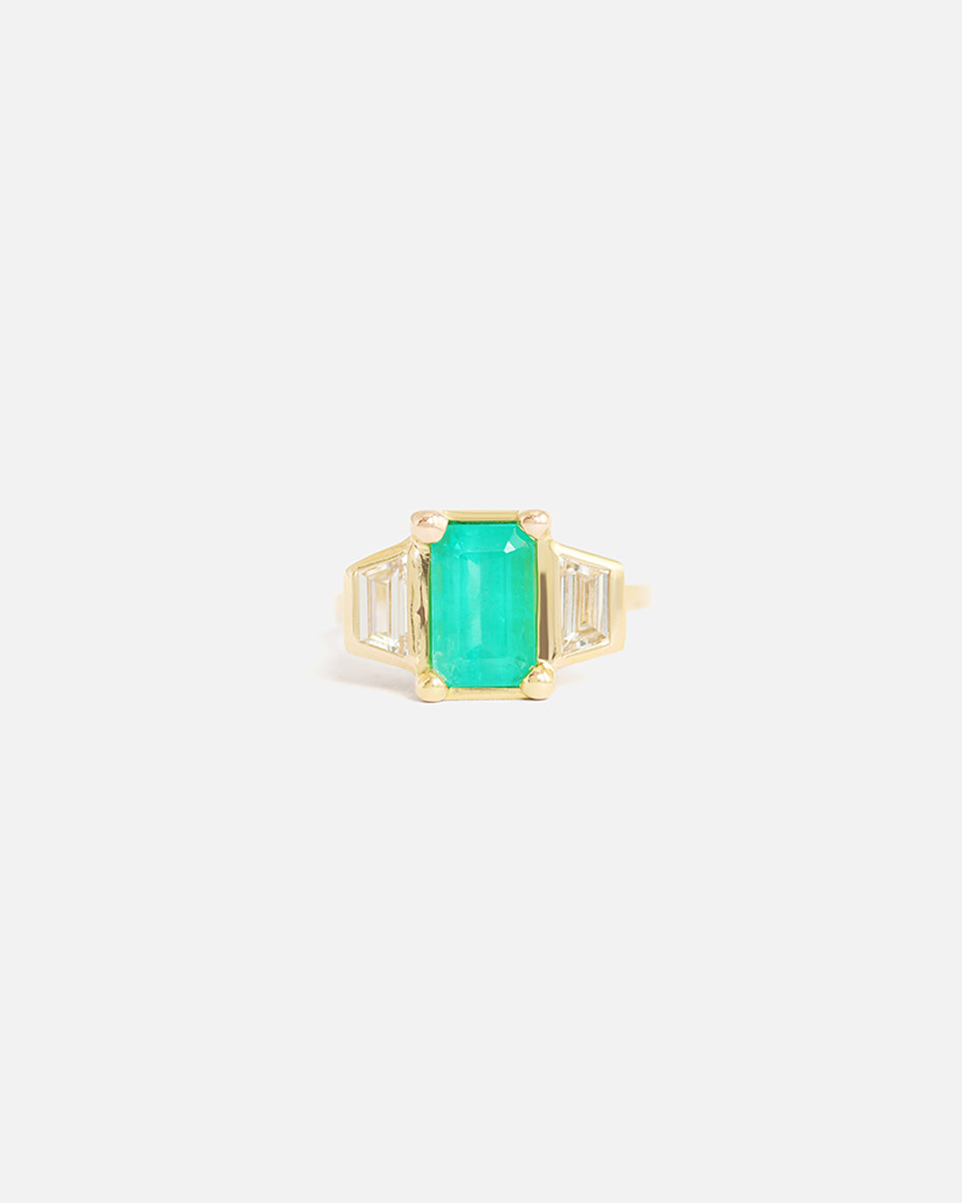 Three Wishes Emerald Ring - Elegant Green Gemstone Jewelry for Women | Perfect for Engagement, Wedding & Special Occasions