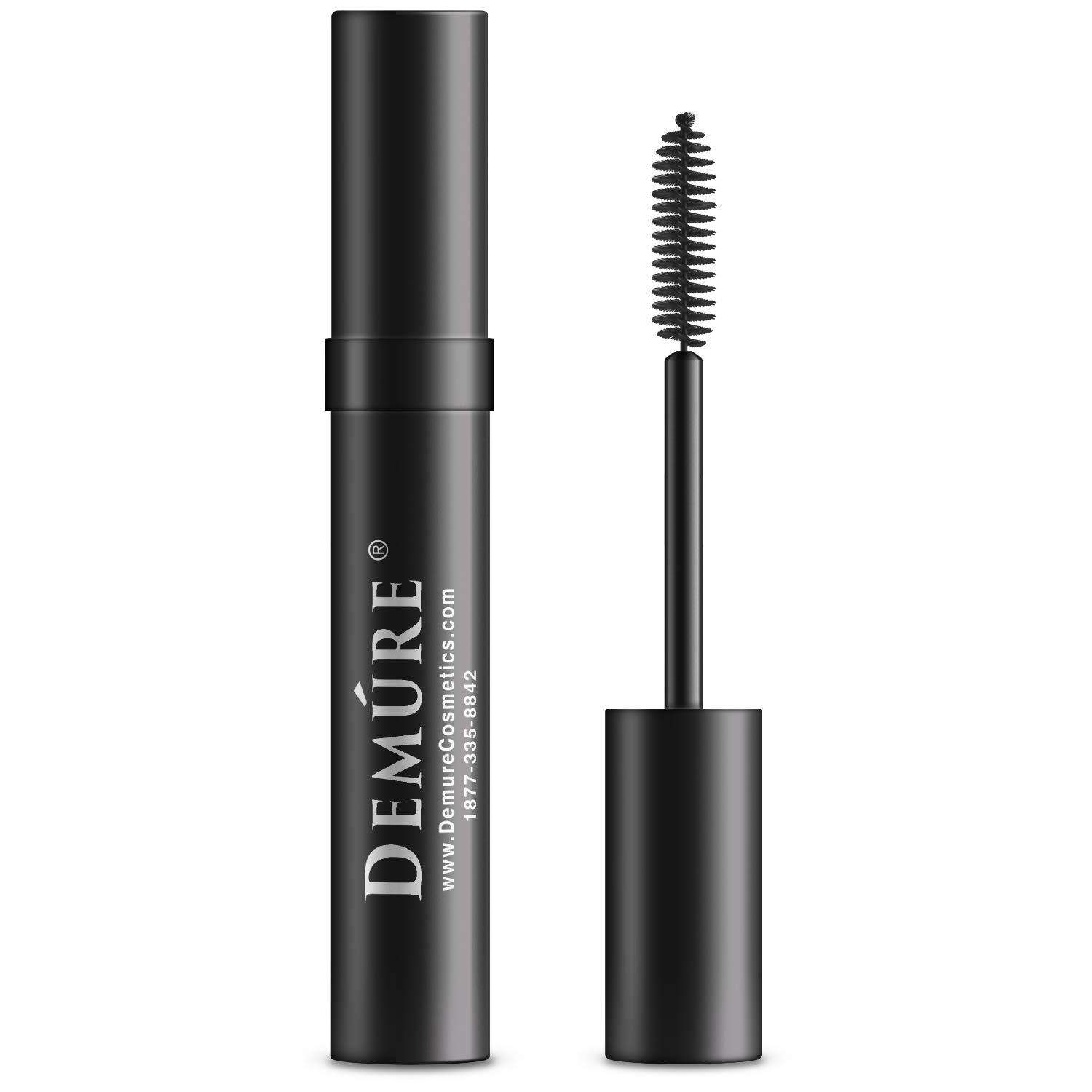 Demure Mineral Voluminous Eye Mascara - Conditioning Black Mascara for Long, Lush Lashes | Water Resistant & Lash Extension Friendly | HD Definition for Day & Night Wear