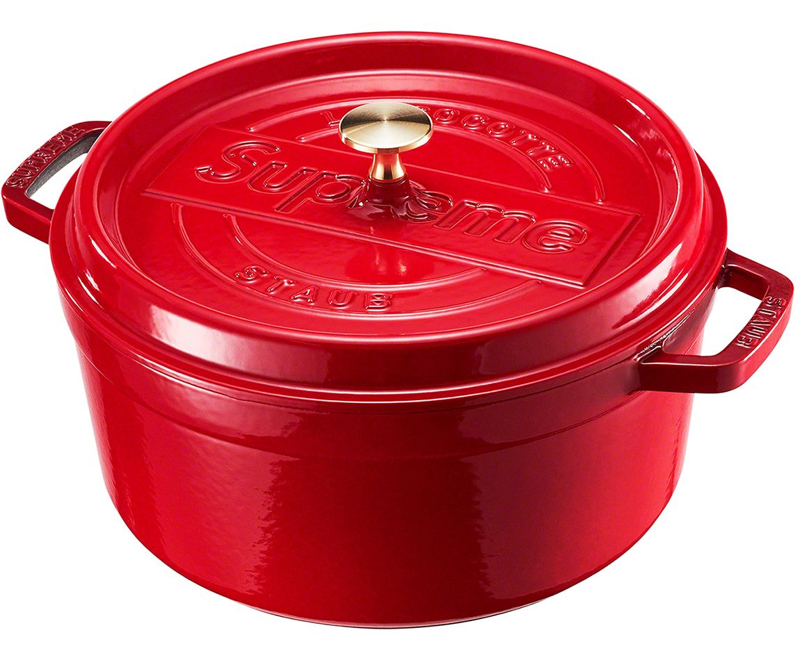 PREORDER SS23 Supreme x STAUB 5.5 Qt Round Cocotte Dutch Oven - Perfect for Slow Cooking, Braising & Baking at Home