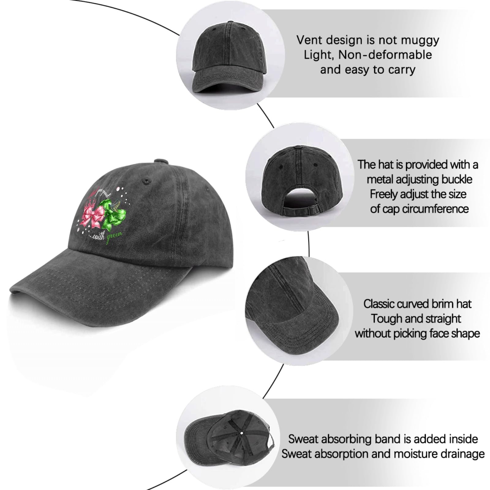 Wicked Funny Halloween Witch Hat - Black Pigment Sun Hat for Men, Cool Golf Hat & Unique Gift for Dad - Perfect for Halloween Costumes, Golf Outings & Themed Parties