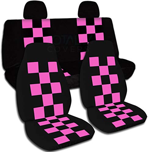 Black and Hot Pink Checkers