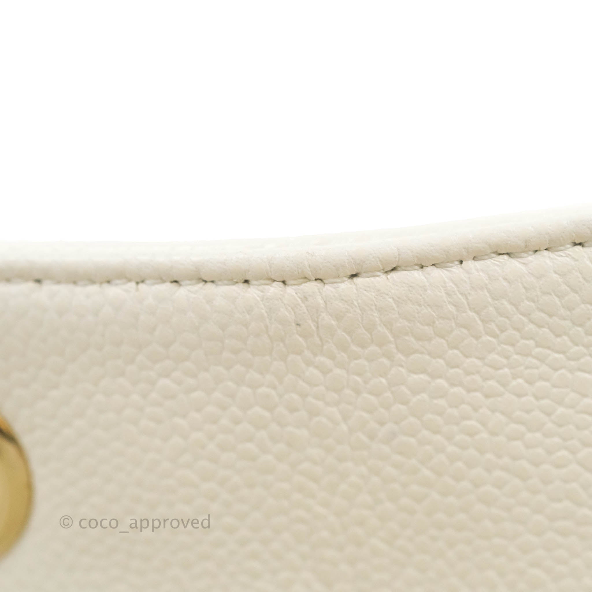 Chanel Business Affinity Drawstring Bucket Bag in White Caviar Leather with Gold Hardware - Perfect for Work, Travel & Everyday Luxury