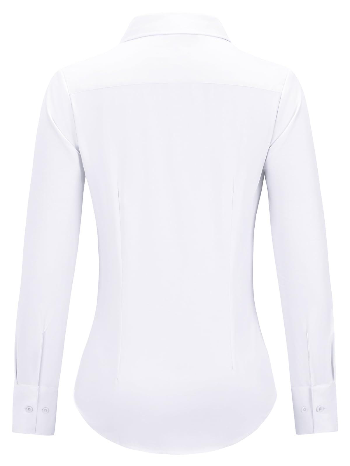 Women's Slim Fit Long Sleeve Button Down Shirts - Wrinkle Free Collared Dress Shirts for Office & Work - Professional Blouse Tops for Business Casual & Formal Occasions
