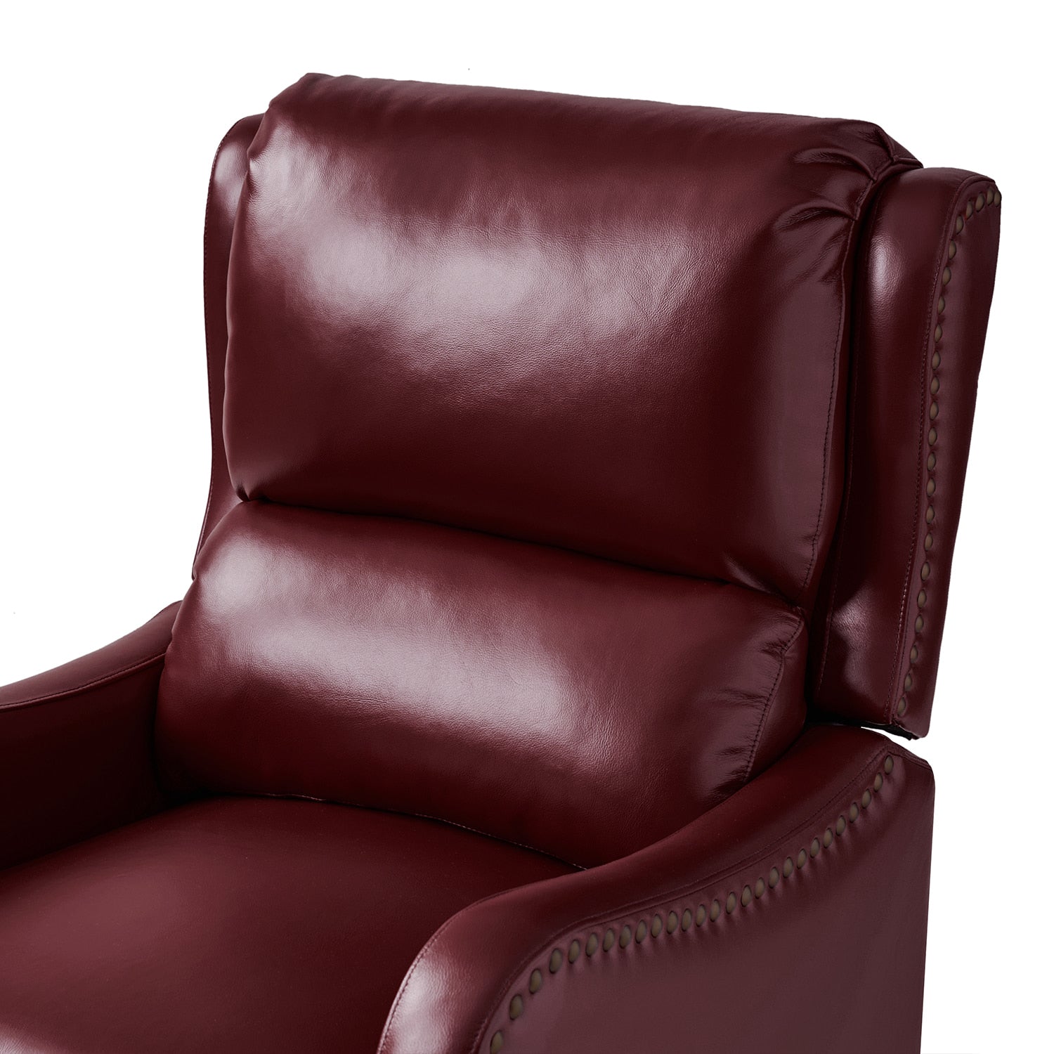 Deliat Genuine Leather Recliner Chair - Premium Comfort for Living Room, Home Theater & Office - Adjustable Footrest & Lumbar Support - Brown PU Leather Sofa for Relaxation & Entertainment
