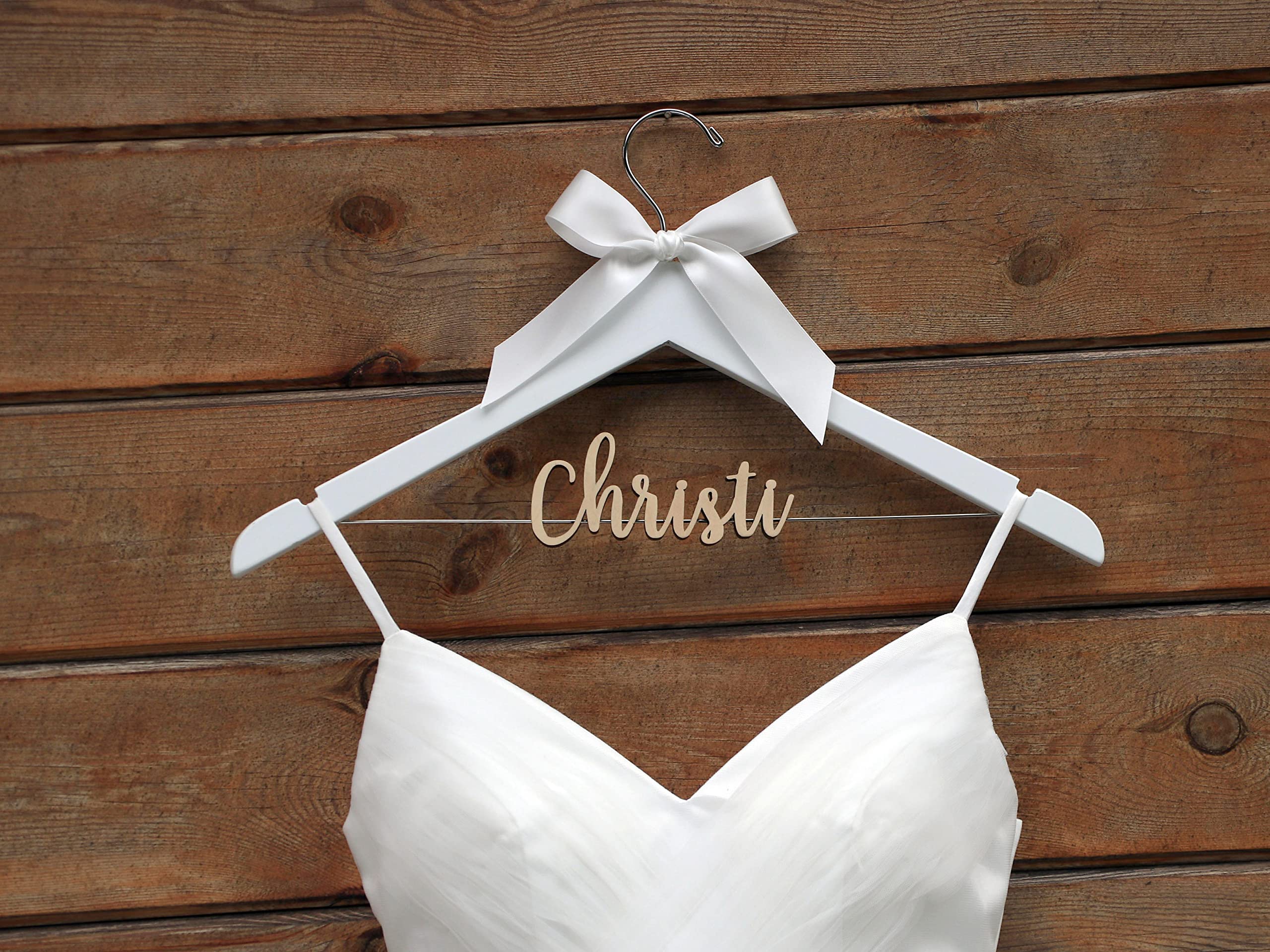 Personalized Wooden Bride Hanger - Custom Wedding Hanger with Engraving for Brides, Bridesmaids & Doctors - Perfect Gift for Weddings, Bridal Showers & Special Occasions