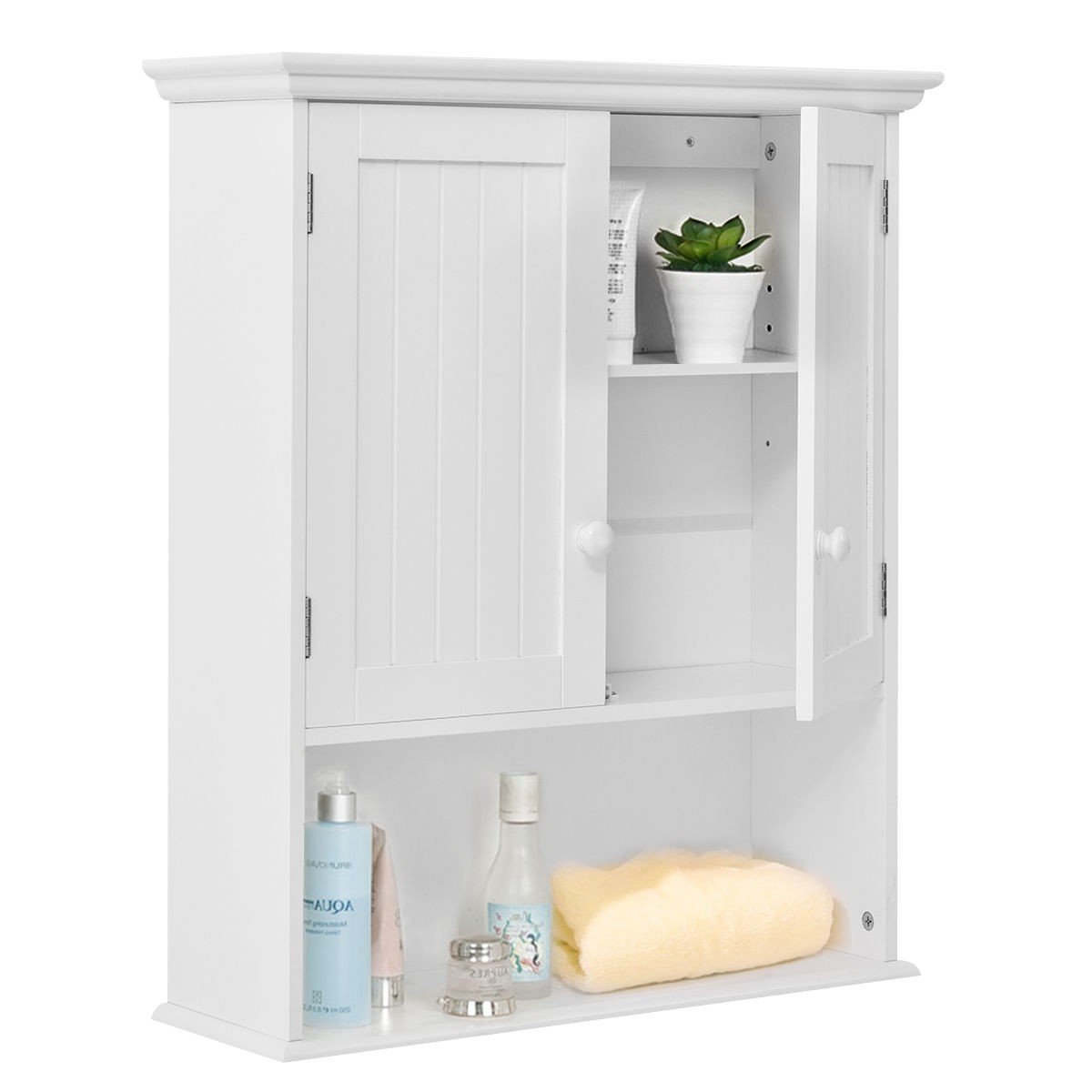 Wall Mounted Bathroom Medicine Cabinet - Durable & Stylish Storage for Bathroom, Kitchen, and Vanity Organization