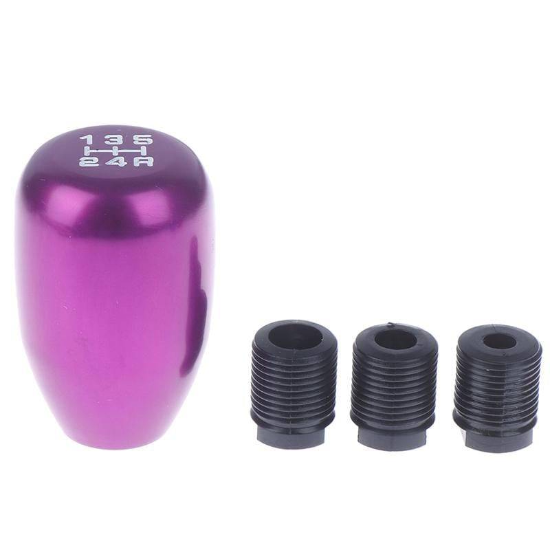 Black JDM Style Shift Knob - Aluminum Manual Transmission Gear Shift Knob for 5-Speed Cars - Perfect for Racing, Drifting & Car Enthusiasts