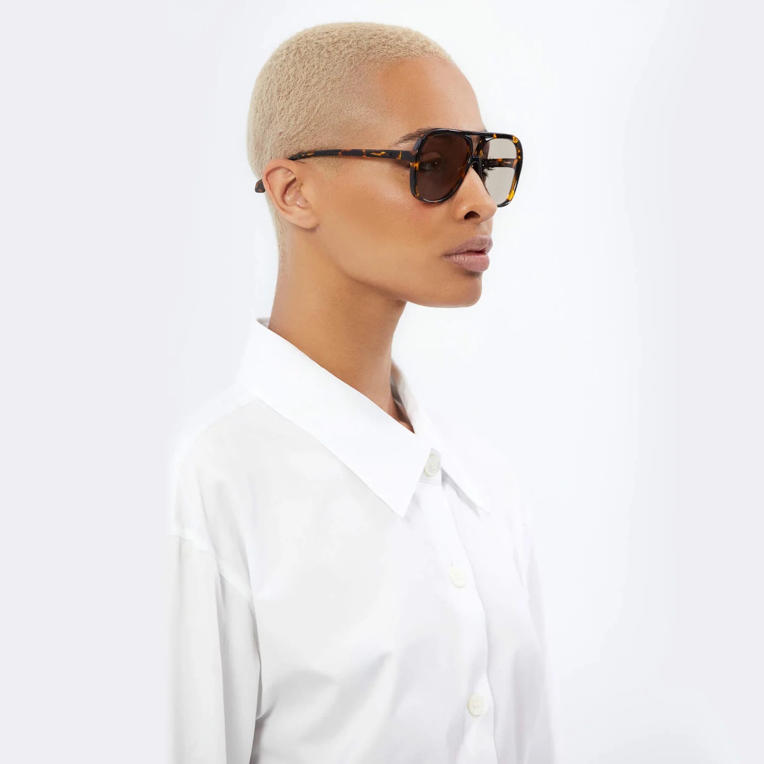 Bang Dark Tortoise Matte Black Metal Frame Sunglasses with Light Brown Lenses - Perfect for Outdoor Activities & Driving