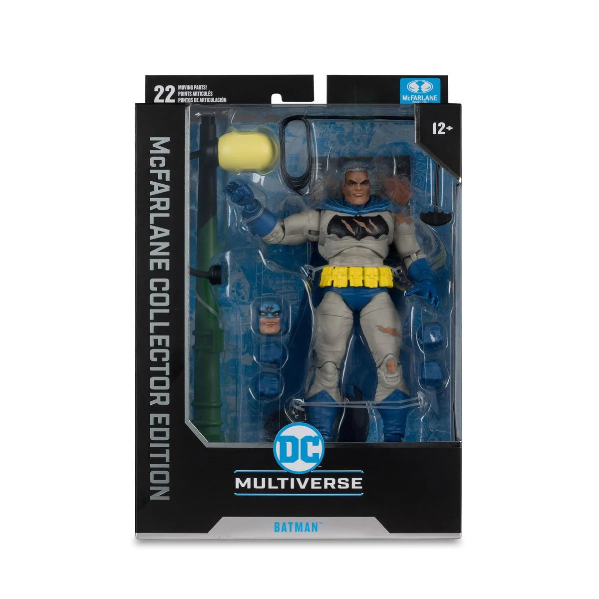 DC McFarlane Collector Edition Batman Dark Knight Returns Battle Damage Blue Outfit Action Figure - Premium Collectible for Display, Gifts & DC Fans