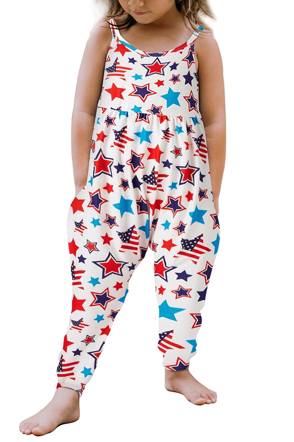 Girls Floral Dinosaur Romper Jumpsuit - Toddler One-Piece Playsuit with Adjustable Straps | Summer Outfits for Kids | Perfect for Playdates, Beach Trips & Outdoor Adventures