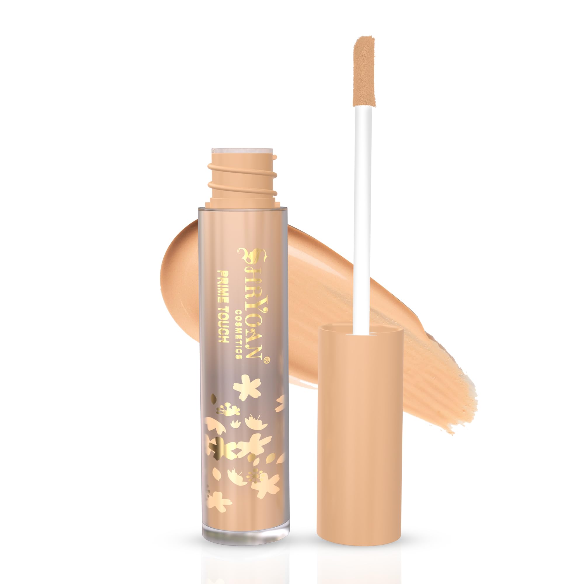 Shryoan Prime Touch Liquid Concealer - Full Coverage, Long Lasting & Waterproof Face Makeup | Easy to Blend for Flawless Skin | Perfect for Daily Wear, Special Occasions & Photo Shoots (8g)