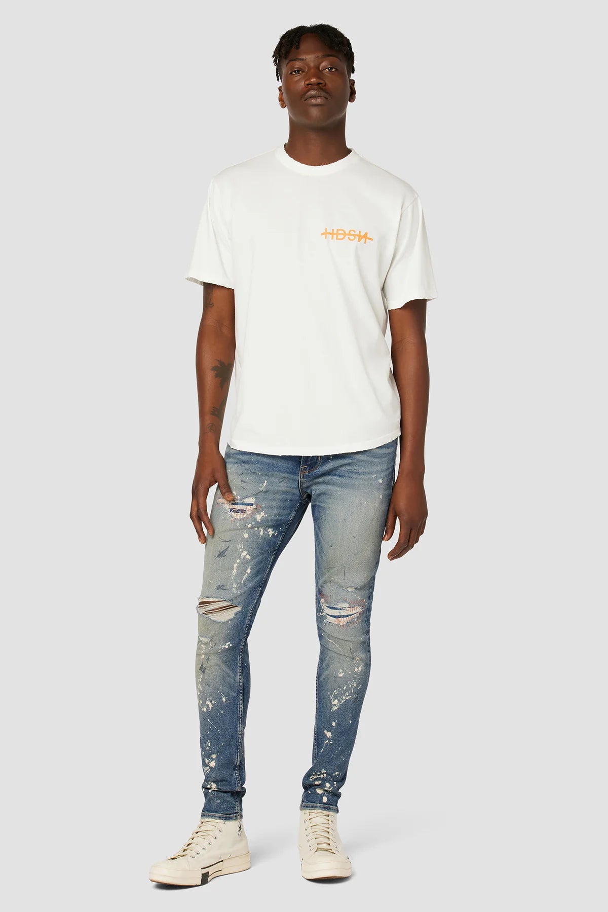 HUDSON Zack Skinny Jeans for Men - Slim Fit Stretch Denim Pants | Perfect for Casual Wear, Night Out & Office Style