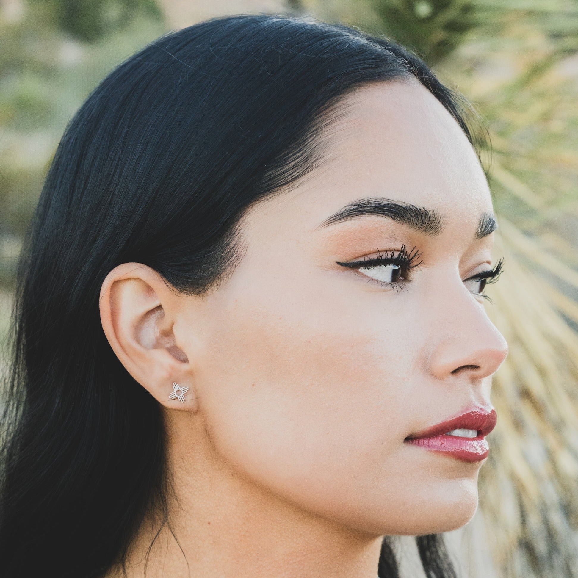 Sterling Silver Mini Zia Stud Earrings - Dainty & Elegant Jewelry for Women - Perfect for Everyday Wear, Gifts & Special Occasions