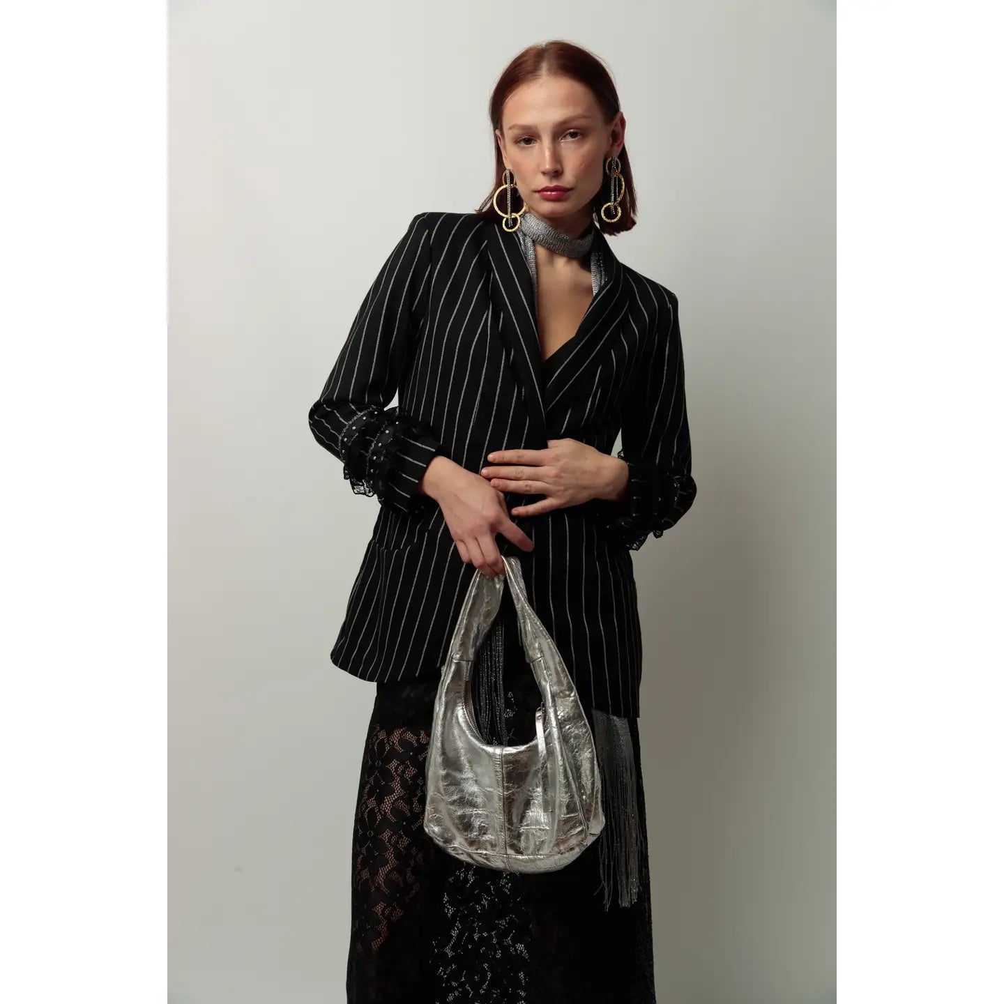Elegant Women's Blazer for Parties - Stylish & Shiny Formal Jacket for Unforgettable Evenings | Perfect for Cocktail Parties, Weddings & Night Out Events