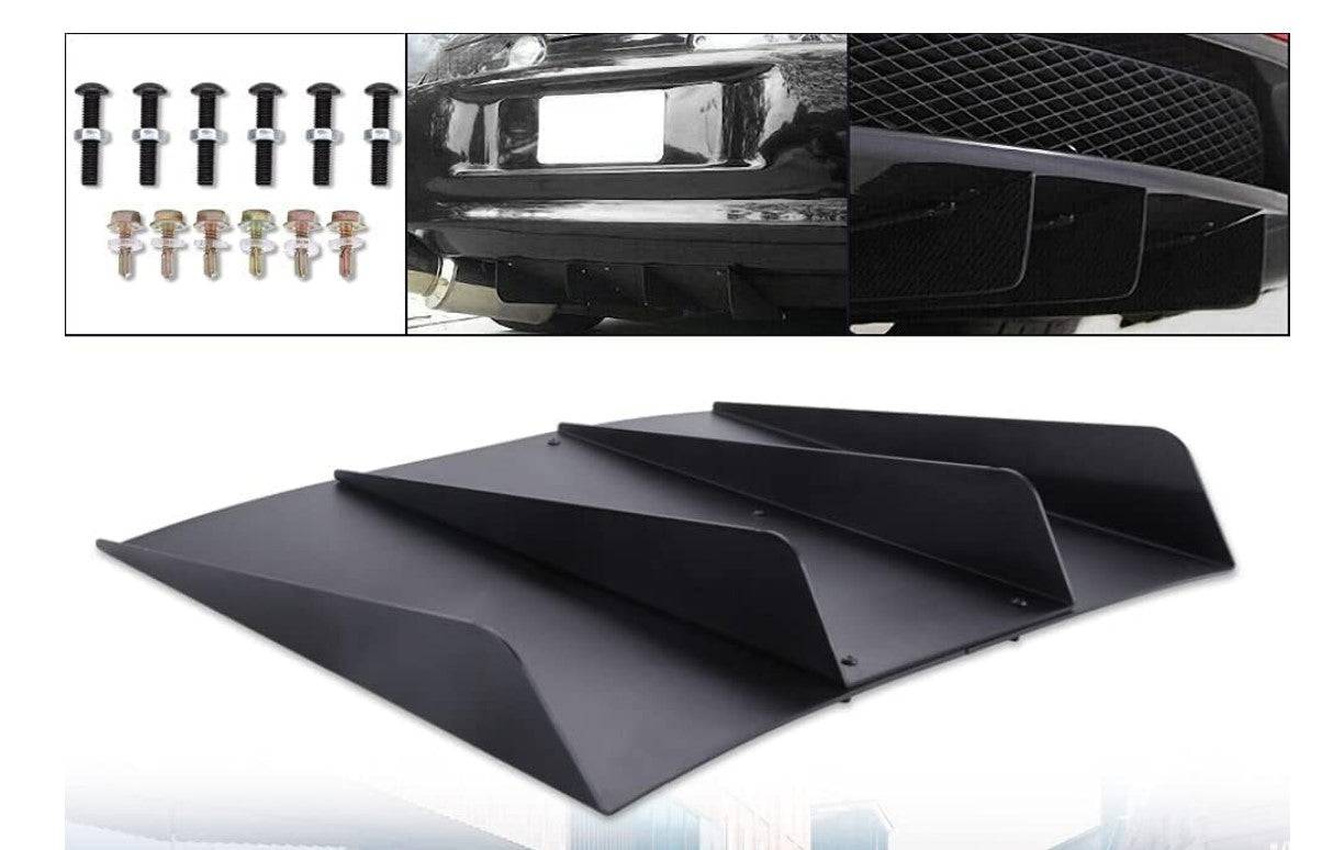 Universal Unpainted 22x20 Rear Bumper Lip Diffuser ABS Cover - Car Body Kit for Enhanced Aerodynamics & Stylish Look - Perfect for Sports Cars & Custom Builds