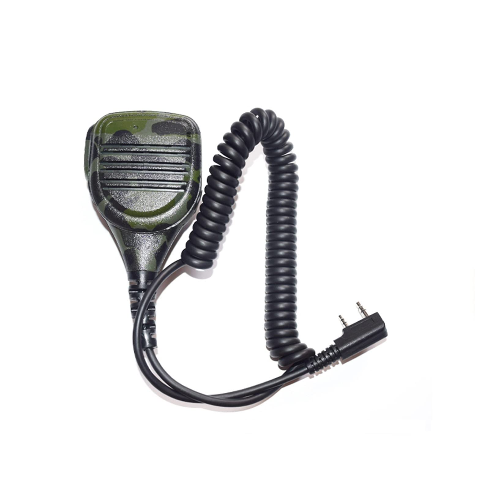 ARSMI Camouflage Walkie Talkie Microphone - PPT Speaker Mic for Kenwood & Baofeng Two-Way Radios - Ideal for Outdoor Adventures, Hunting, and Security Communications