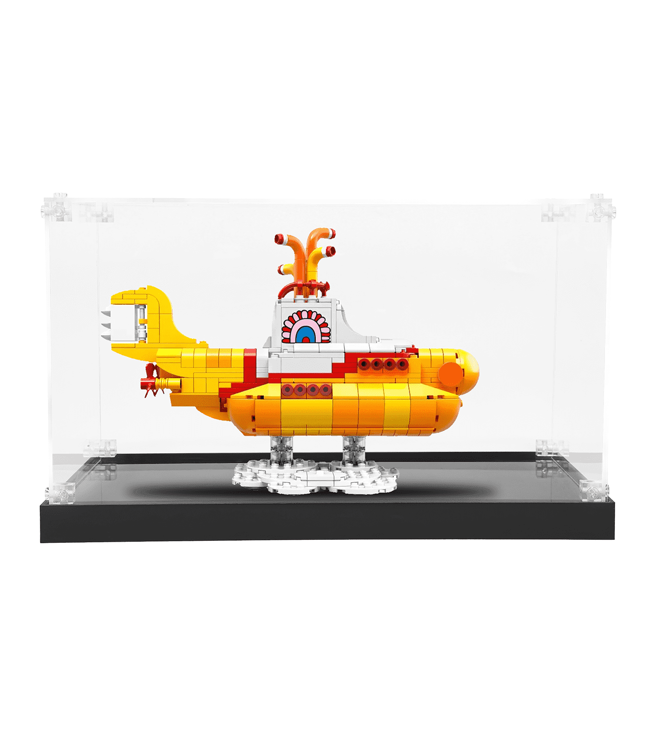 Official LEGO The Beatles Yellow Submarine 21306 Display Case - Premium Acrylic Showcase for Collectible LEGO Sets - Perfect for Home, Office, or Gift Display