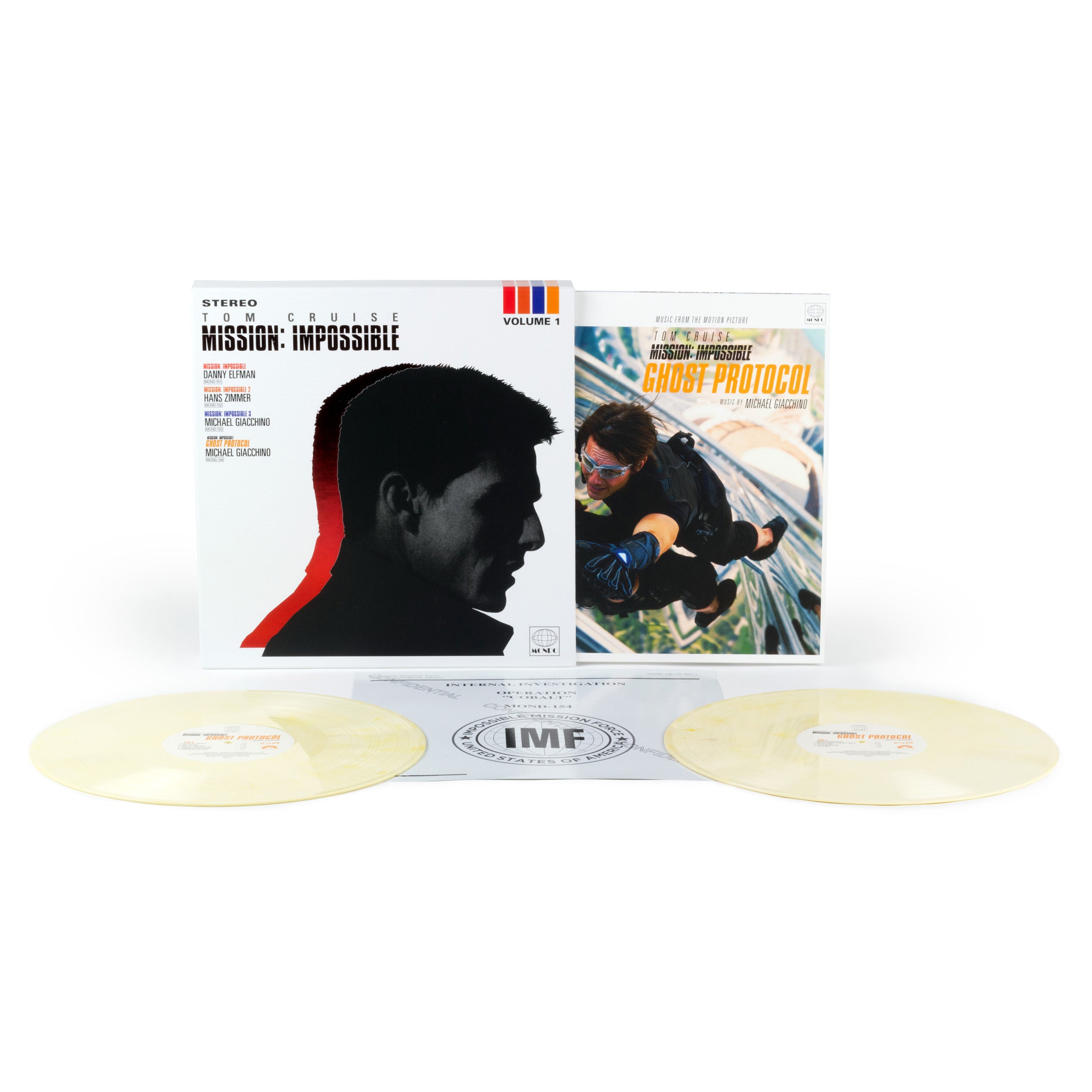 Mission: Impossible Ghost Protocol 2XLP Vinyl + Volume 1 Slipcase - Limited Edition Movie Soundtrack Collectible for Home Theater & Music Enthusiasts