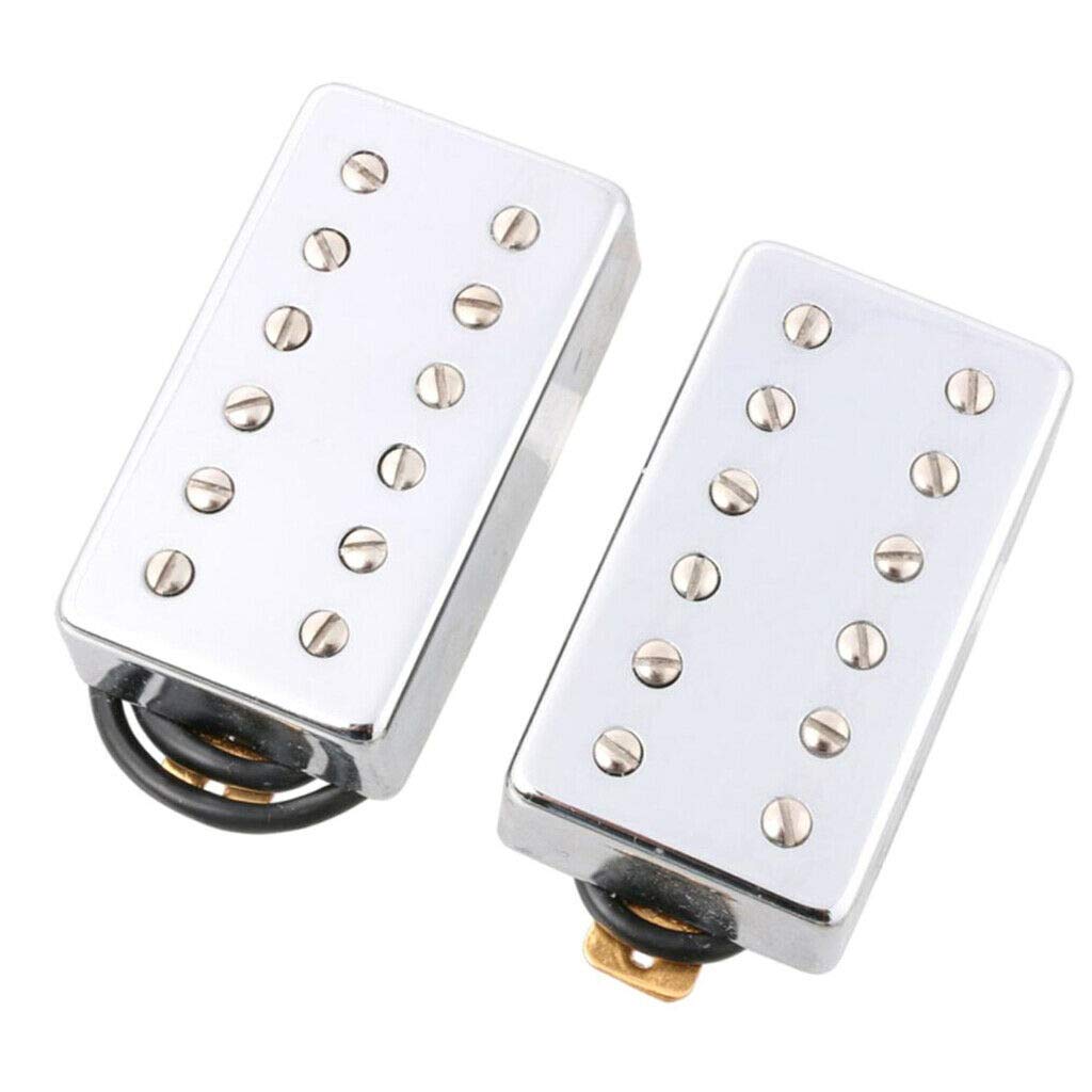 Dual Rail Guitar Bridge Pickup - 2pcs 5-Wire Humbucker for LP Electric Guitar | High Output & Smooth Tone | Perfect for Rock, Metal & Blues Performances