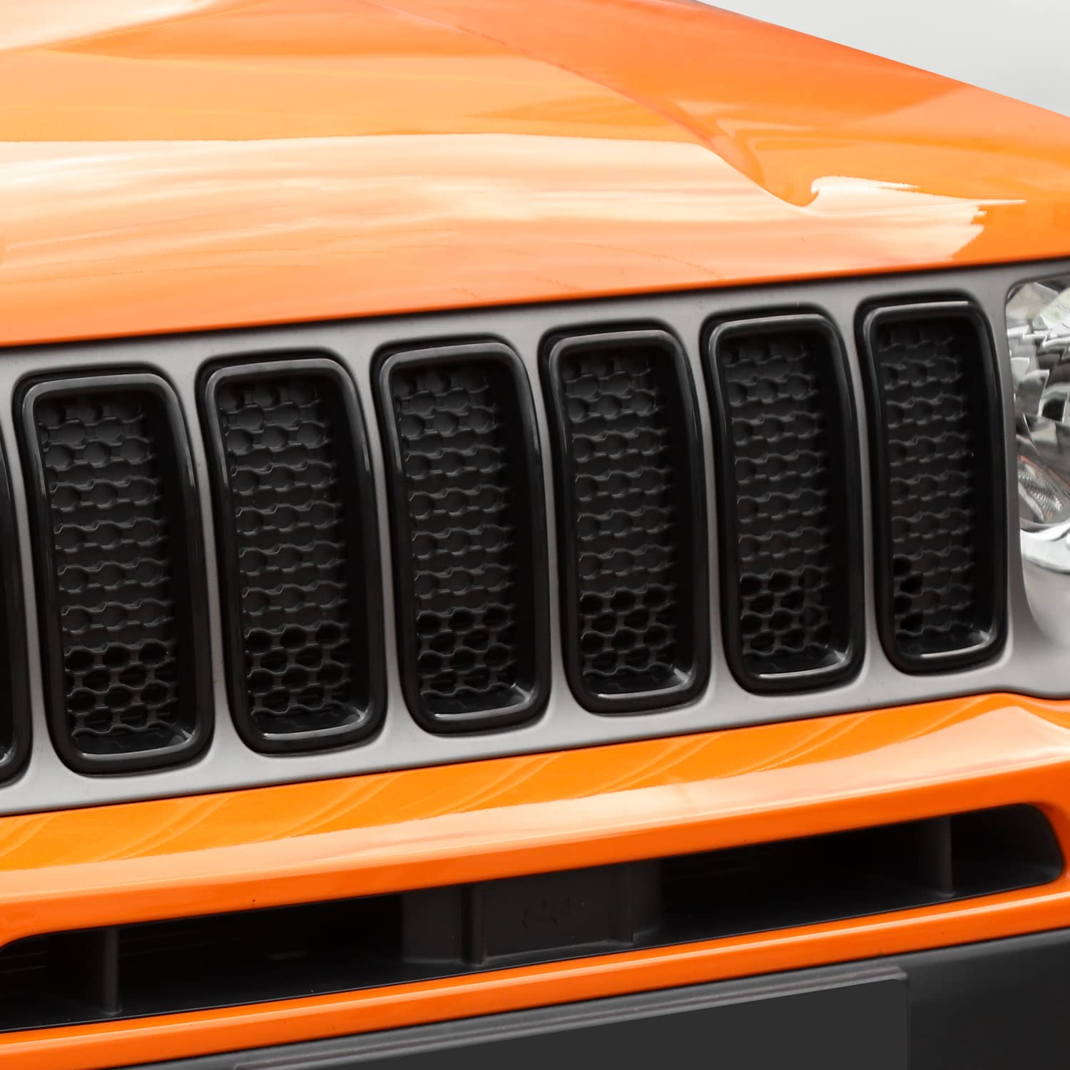 CheroCar Jeep Renegade Front Grille Guard Cover & Trim - Perfect Fit for 2019-2022 Jeep Renegade Models | Durable Grill Inserts for Off-Road Protection & Stylish Upgrade