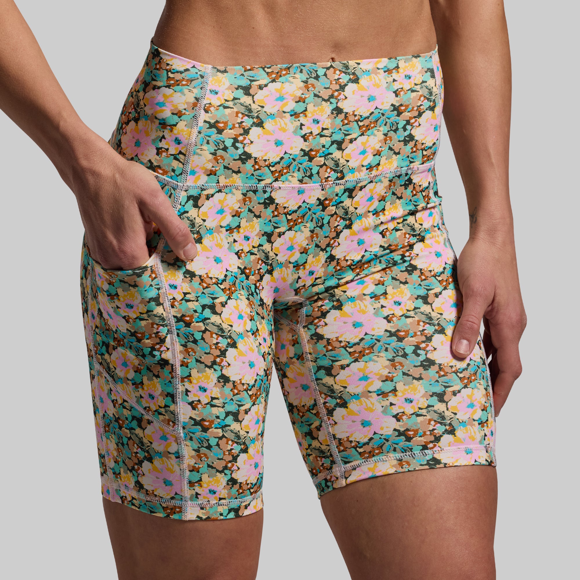 Tempo Biker Shorts for Women - High Waist Petal Perfect Cycling Shorts with Pockets | Comfortable Workout & Yoga Shorts for Gym, Running, and Outdoor Activities