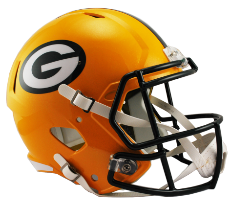 Green Bay Packers Speed Replica Helmet - Official NFL Football Helmet for Fans, Collectors & Game Day Display - Perfect for Sports Memorabilia & Home Decor