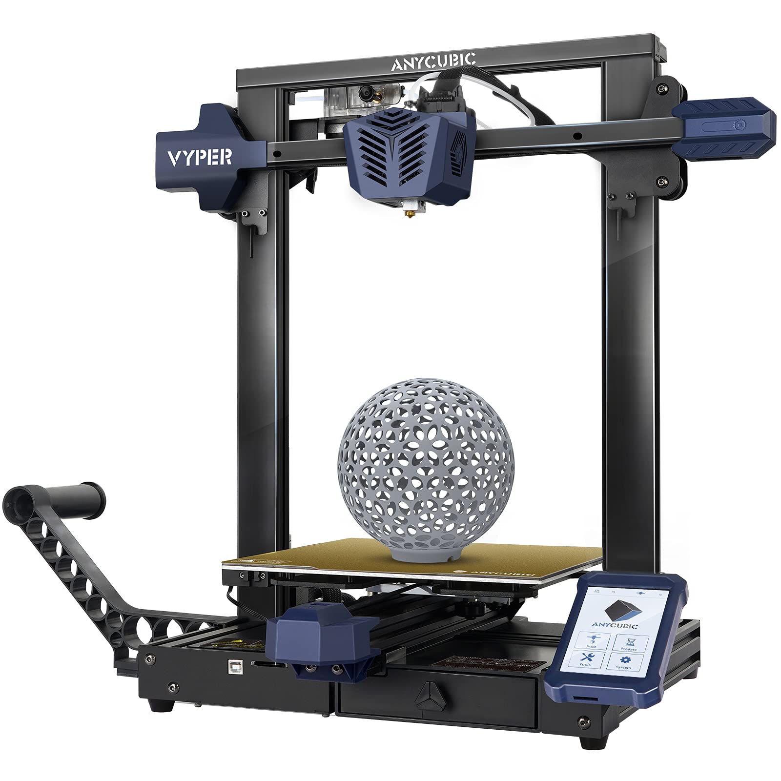 ANYCUBIC Vyper Auto-Leveling 3D Printer with PLA Filament Bundle (Matte Black) - Perfect for Home DIY Projects, Prototyping & Educational Use