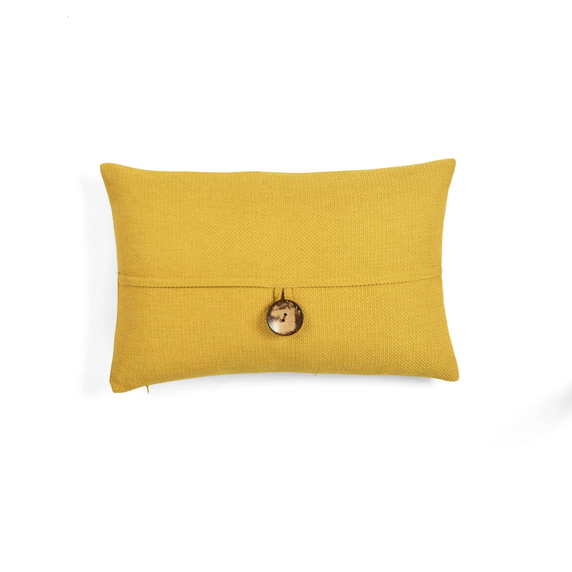 Linen Texture Woven Button Decorative Pillow Cover - Soft Bohemian Style Cushion Case for Sofa, Bed, Living Room & Home Decor