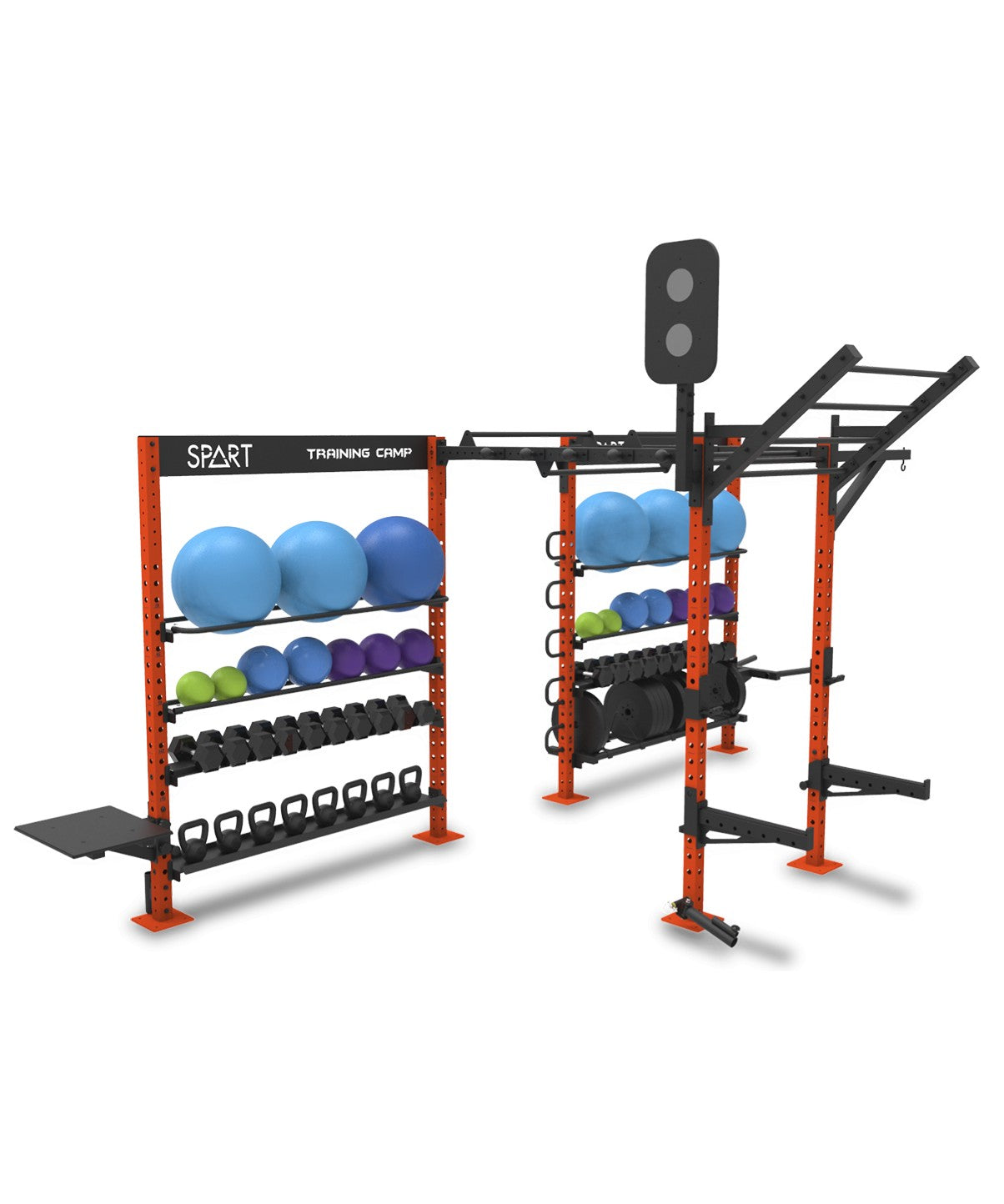 SPART Functional Training Station - Adjustable Home Gym Equipment for Strength & Cardio Workouts - Perfect for Home, Garage & Small Spaces
