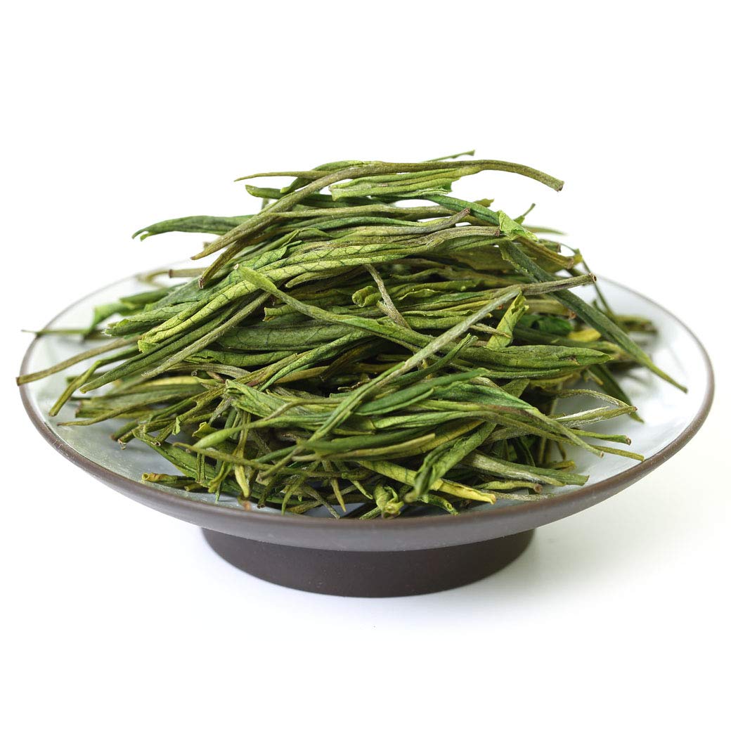 Premium Huangshan Maofeng Green Tea Loose Leaf - 100g/3.5oz Organic High Mountain Spring Tea - Authentic Chinese Green Tea for Daily Wellness & Relaxation - Perfect for Home, Office & Gift Giving