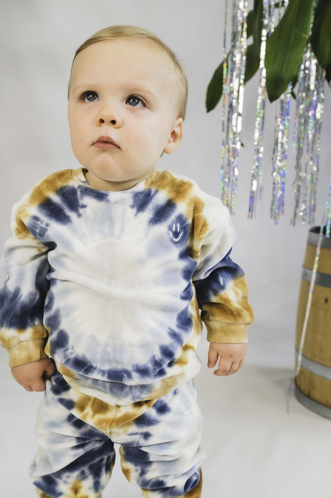 Dear Tie Dye Circle Sweatshirt - Unisex Baby Hoodie | Cute & Comfortable Cotton Pullover for Boys & Girls | Perfect for Playdates, Family Photos & Casual Outings