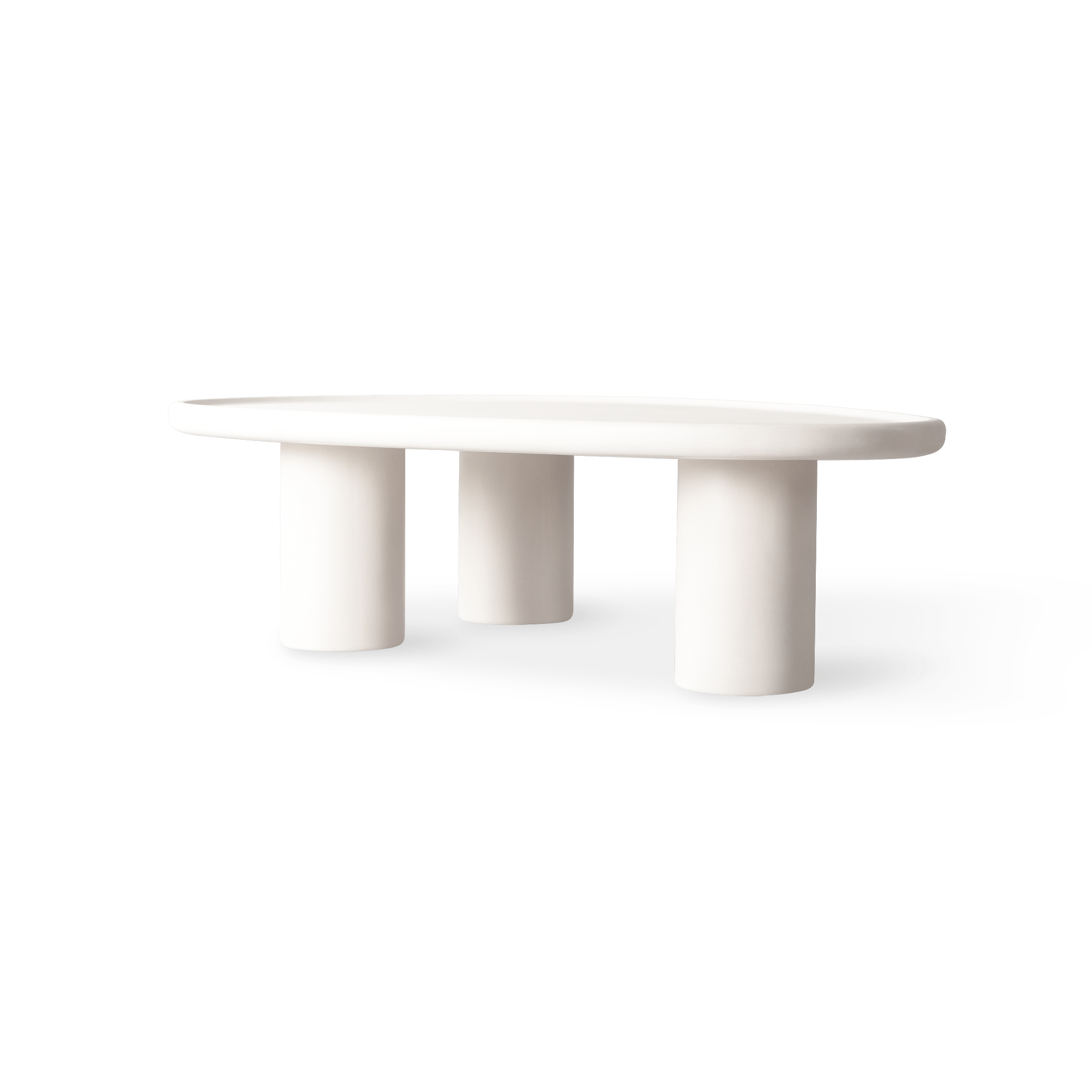 Scala Modern Almond-Shaped Coffee Table - Mid-Century Style Living Room Furniture for Small Spaces - Perfect for Sofa, Lounge & Home Decor