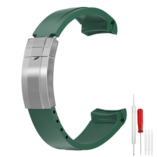 Green，Silver-colored Deployment Buckle
