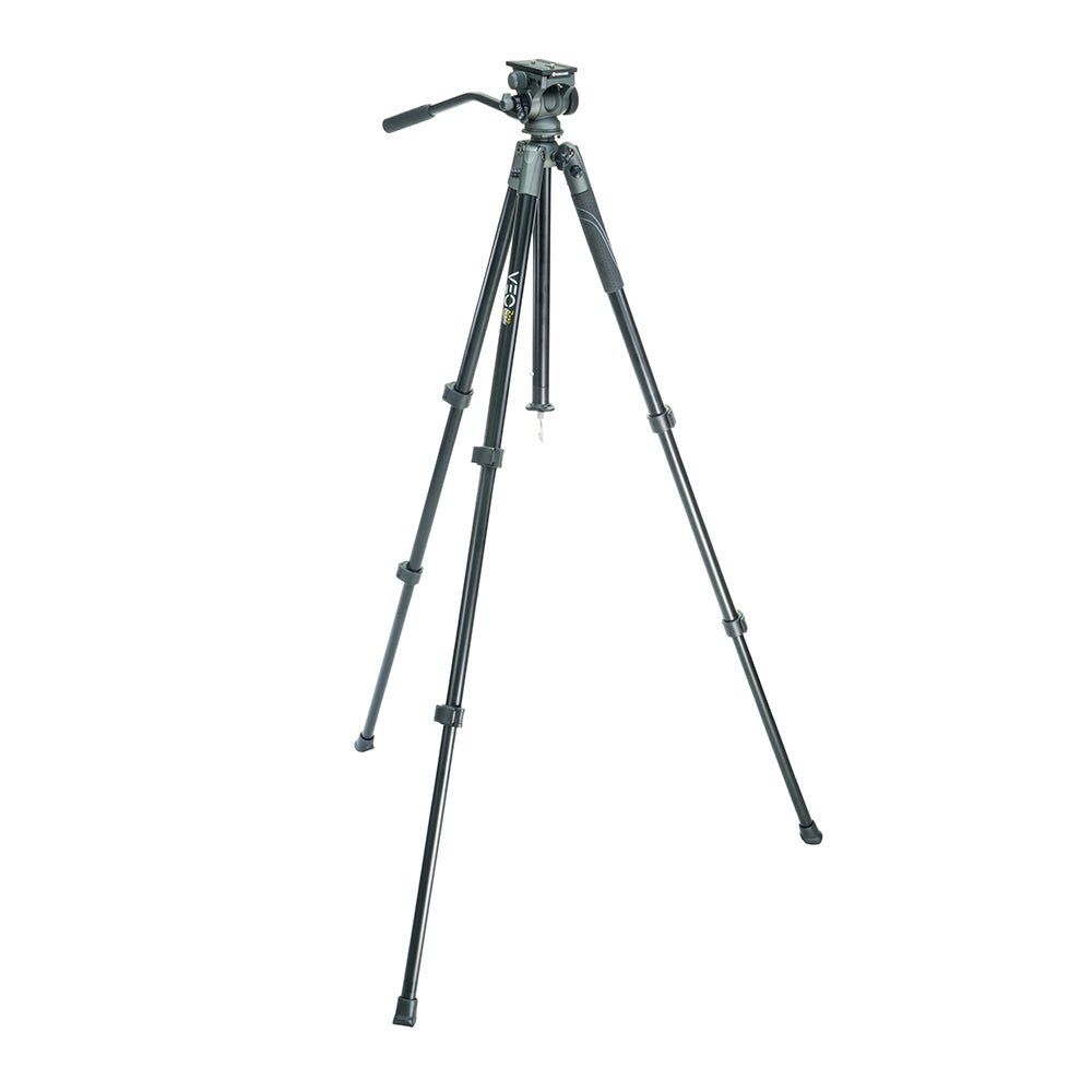 VEO 2 PRO 263AV Lightweight Aluminum Tripod with 2-Way Video Pan Head - Supports 11LBS/5KG for DSLR Cameras & Video Shooting - Perfect for Travel, Vlogging & Professional Photography