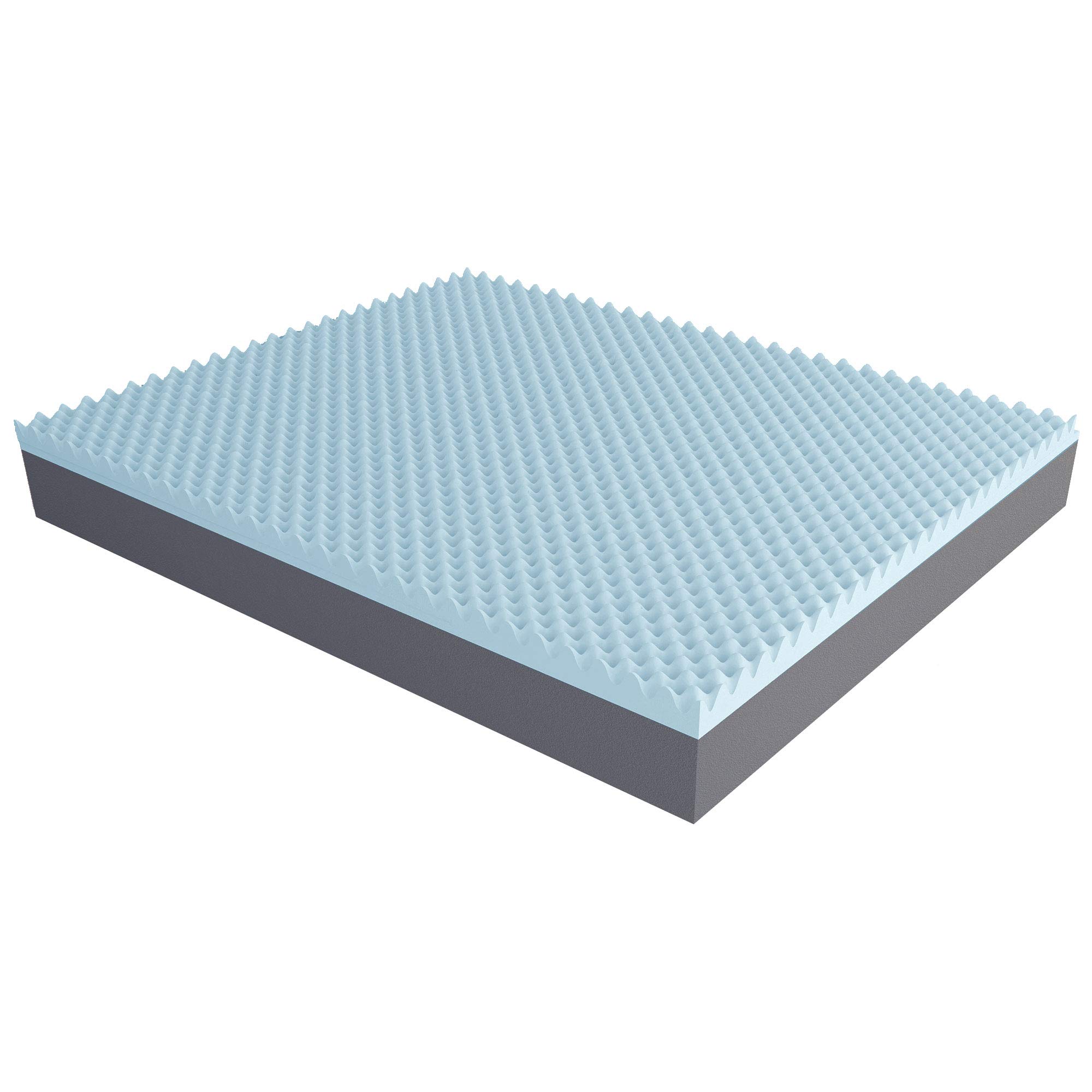 Baldiflex Emporio - 70x200x25cm Memory Foam Mattress with Aloe Vera Cover, Cooling Gel Infused Viscoelastic Mattress for Back Pain Relief - Perfect for Bedrooms, Guest Rooms & Dormitories