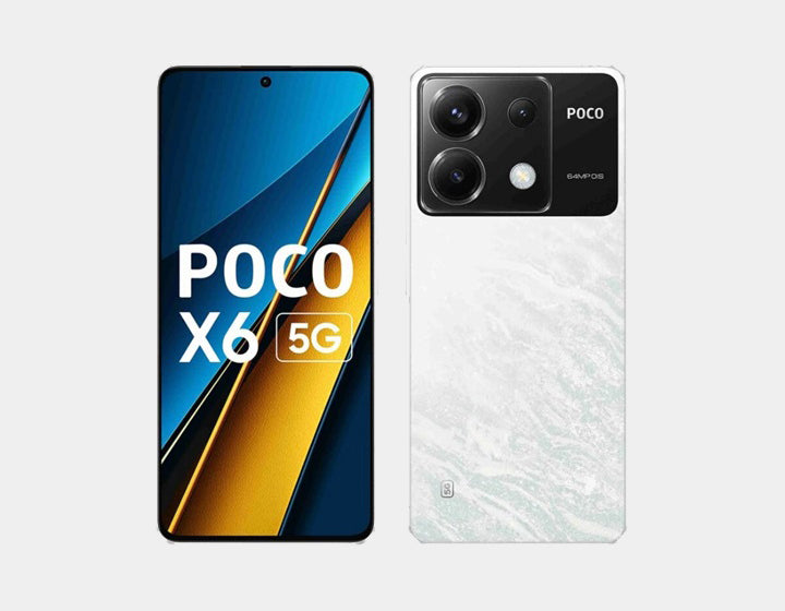 Xiaomi Poco X6 5G Smartphone 256GB ROM 8GB RAM Dual SIM GSM Unlocked (White) - Perfect for Gaming, Streaming & Work on the Go