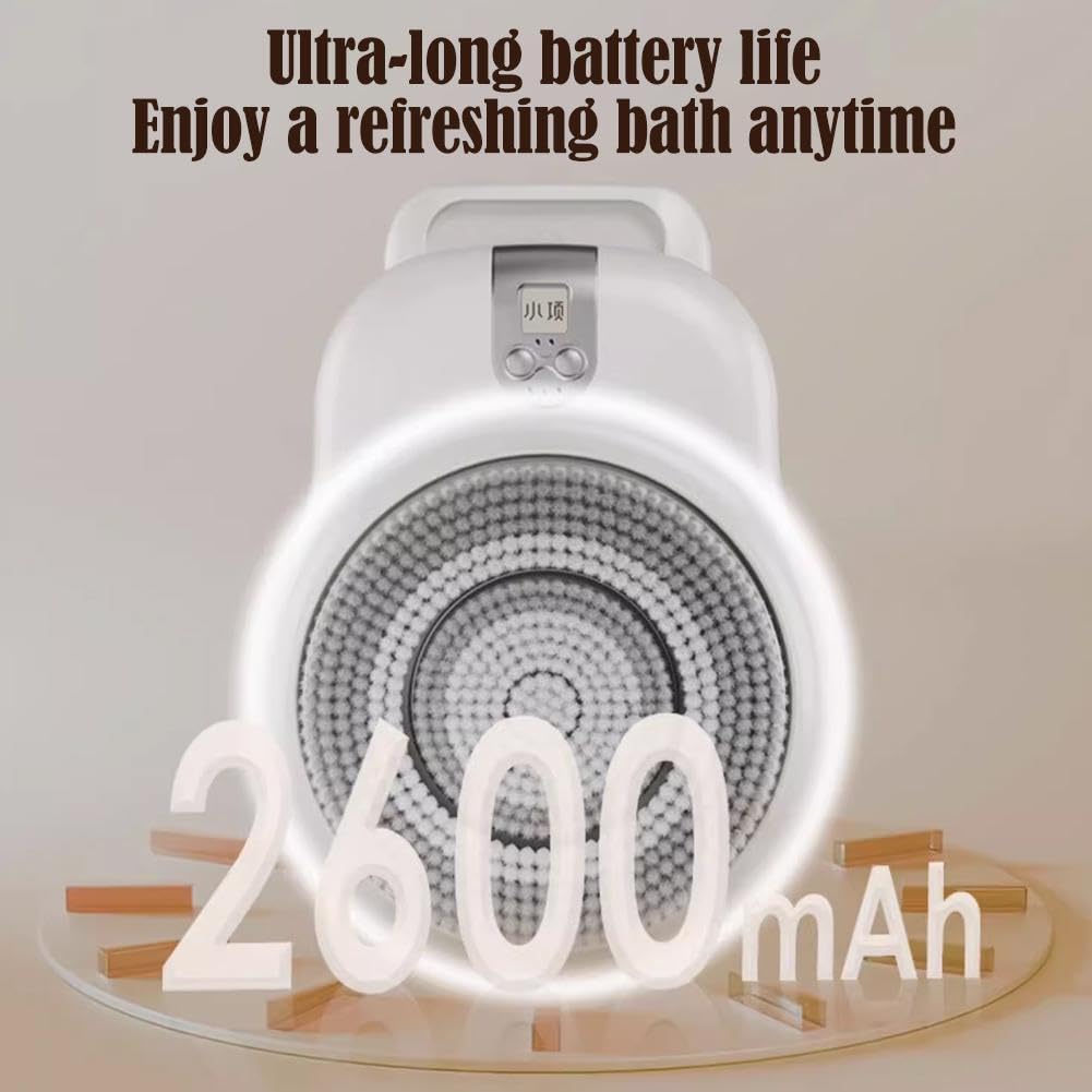 Electric Back Scrubber for Shower - 360° Automatic Wall Mounted Exfoliating Bath Brush with Deep Cleansing Pad | Perfect for Elderly, Disabled & Hard-to-Reach Back Areas