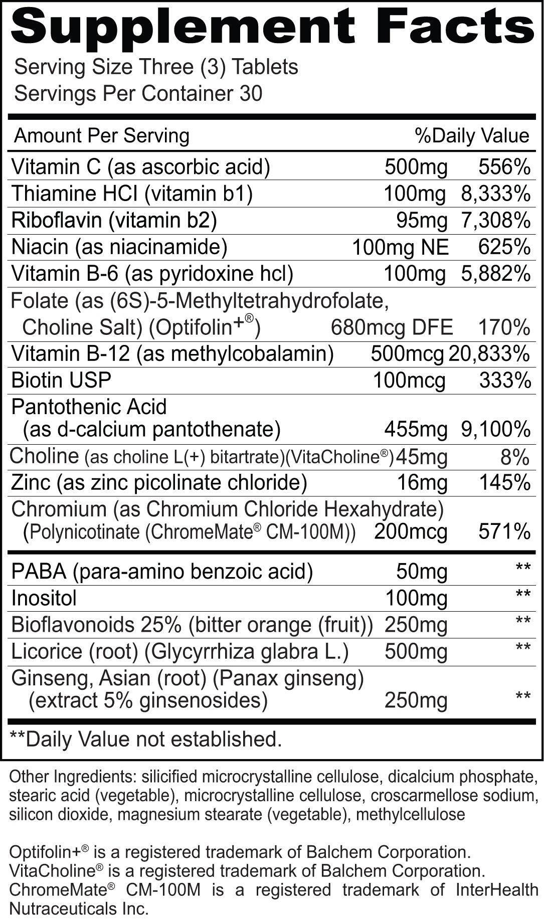 Stress Plex (90 Tablets) - High Potency B Complex Vitamins for Stress & Anxiety Relief - Supports Nervous System Health - Perfect for Daily Stress Management & Mental Wellness