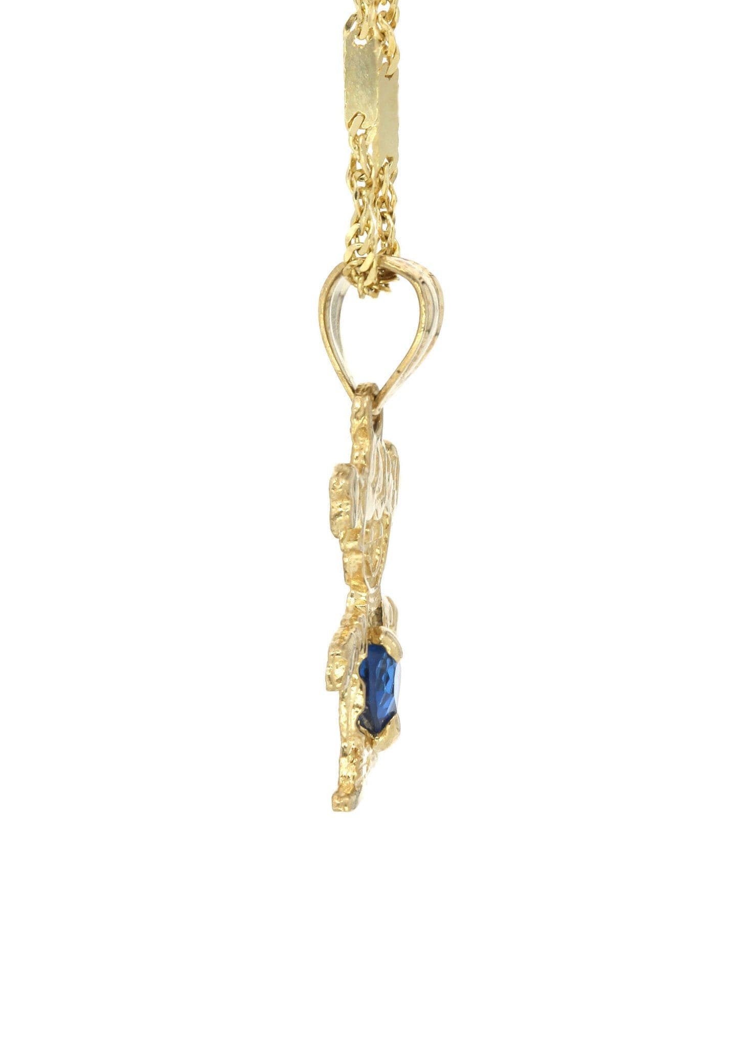 10K Yellow Gold Fancy Link Children's Necklace - 5.8 Grams | Elegant Jewelry Gift for Girls, Birthday, Baptism & Special Occasions