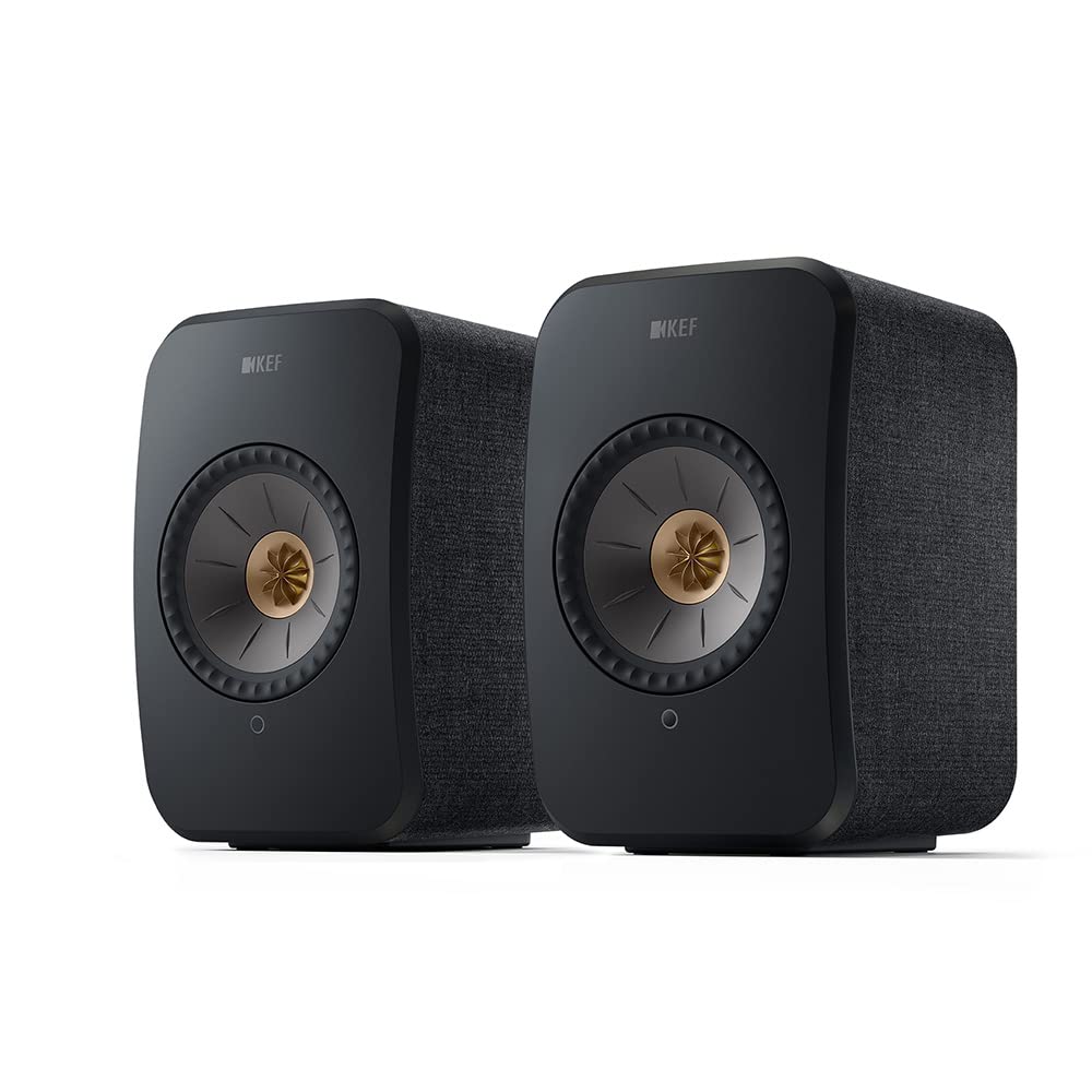 KEF LSX II Wireless Bookshelf Speakers - Active Bluetooth Speakers for TV, PC, Gaming, Home Theater, and Music Streaming | Black